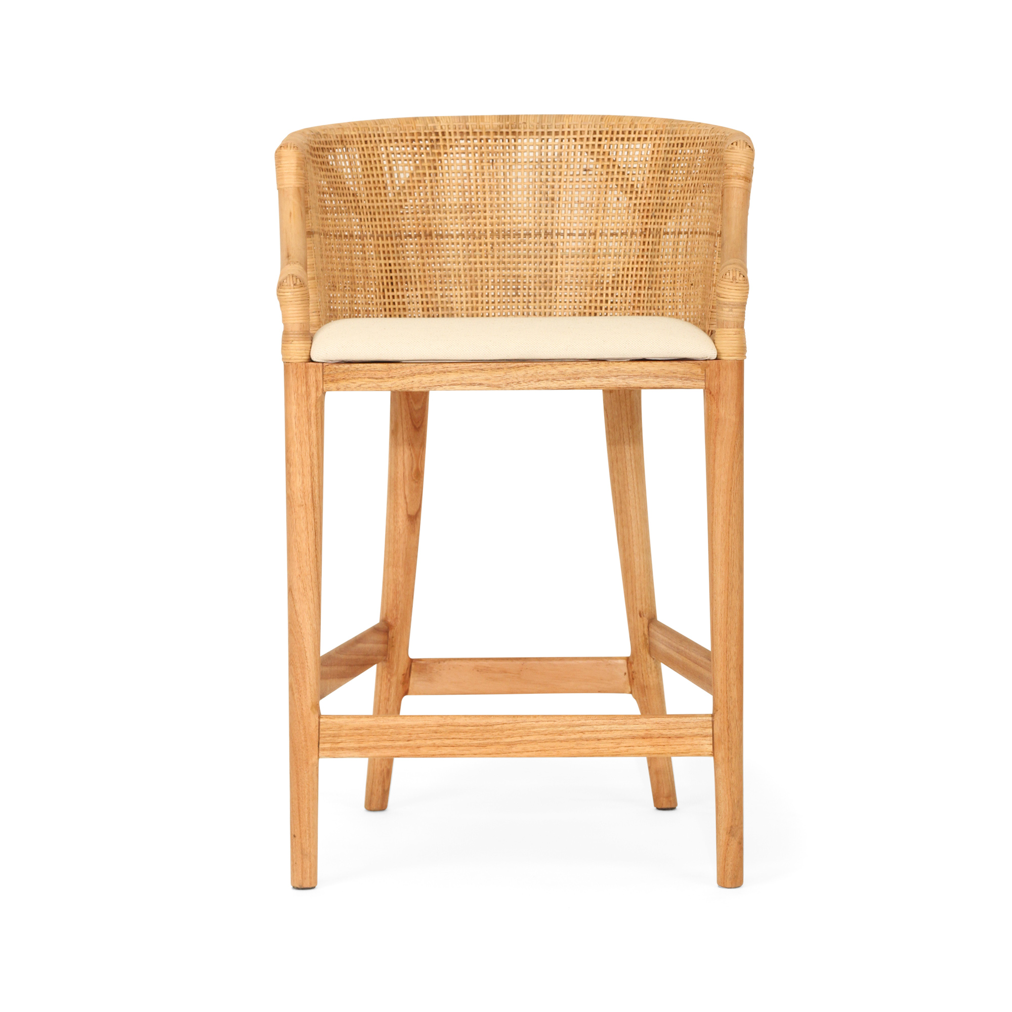 Kingston Counter Stool - By Serrata Living - Natural or Dark Brown - Image 3