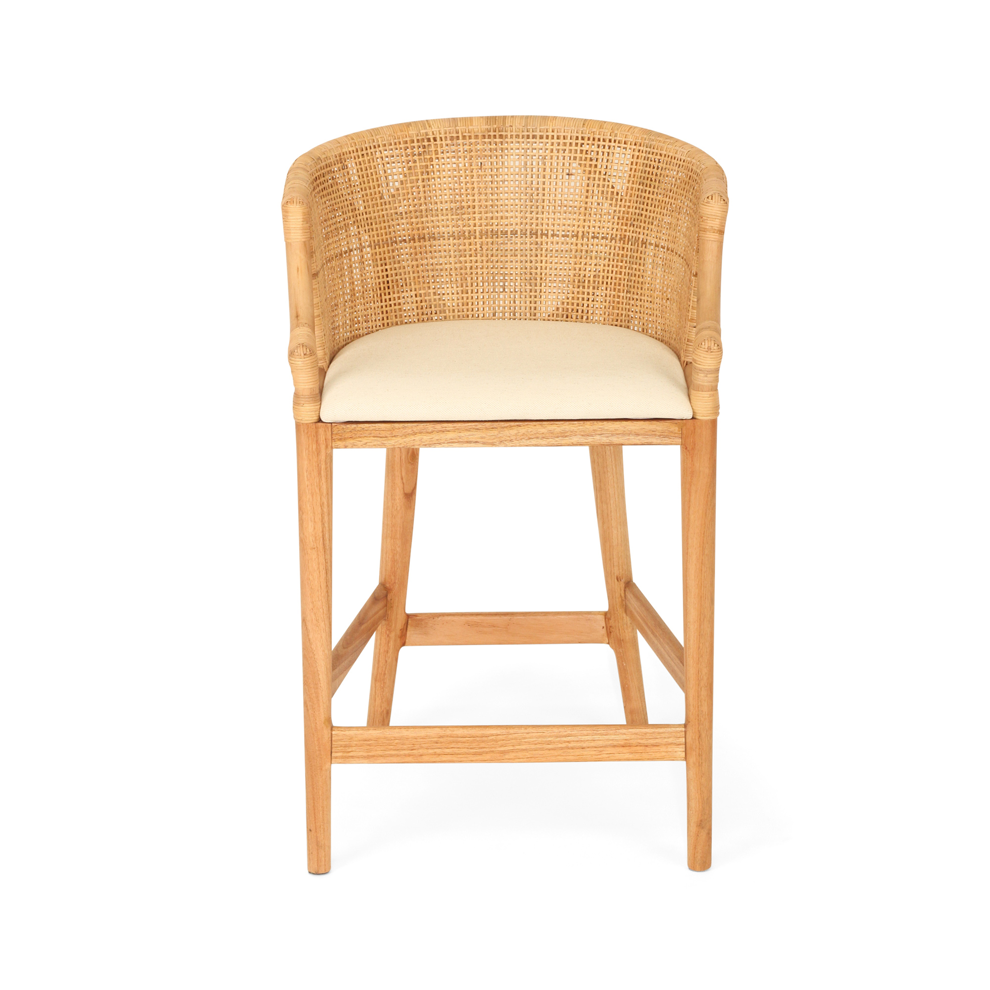 Kingston Counter Stool - By Serrata Living - Natural or Dark Brown - Image 4