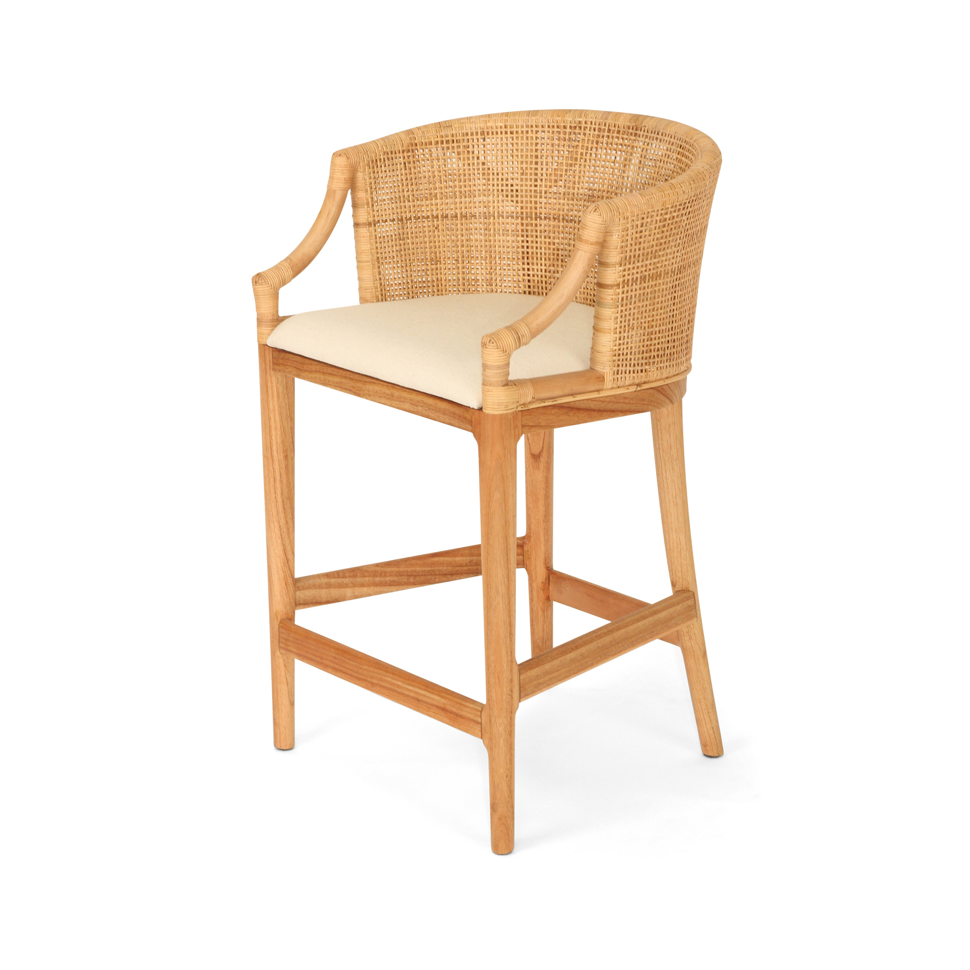 Kingston Counter Stool - By Serrata Living - Natural or Dark Brown - Image 5