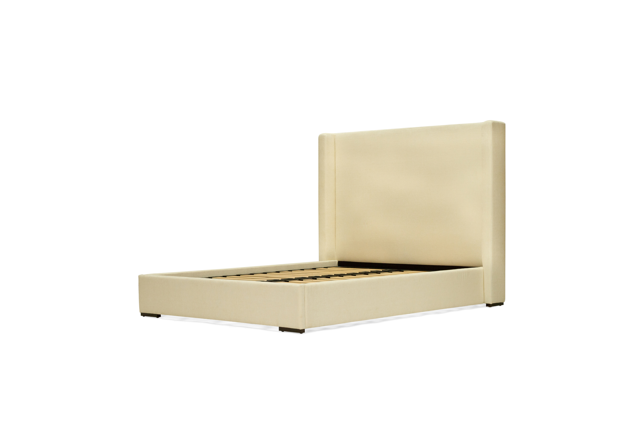 Lola Bed - Linen Weave Alabaster