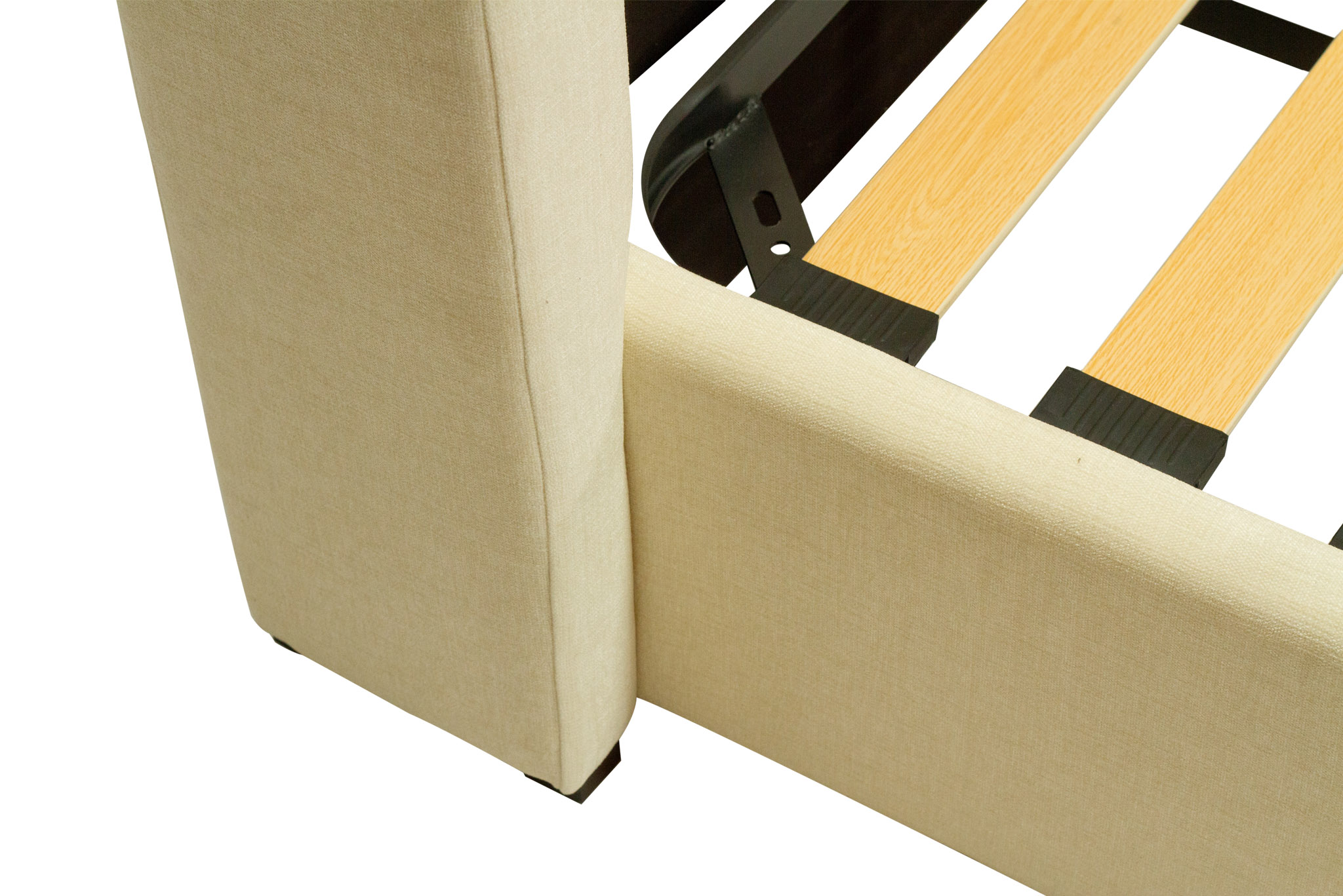 Lola Bed - Linen Weave Alabaster - Image 10