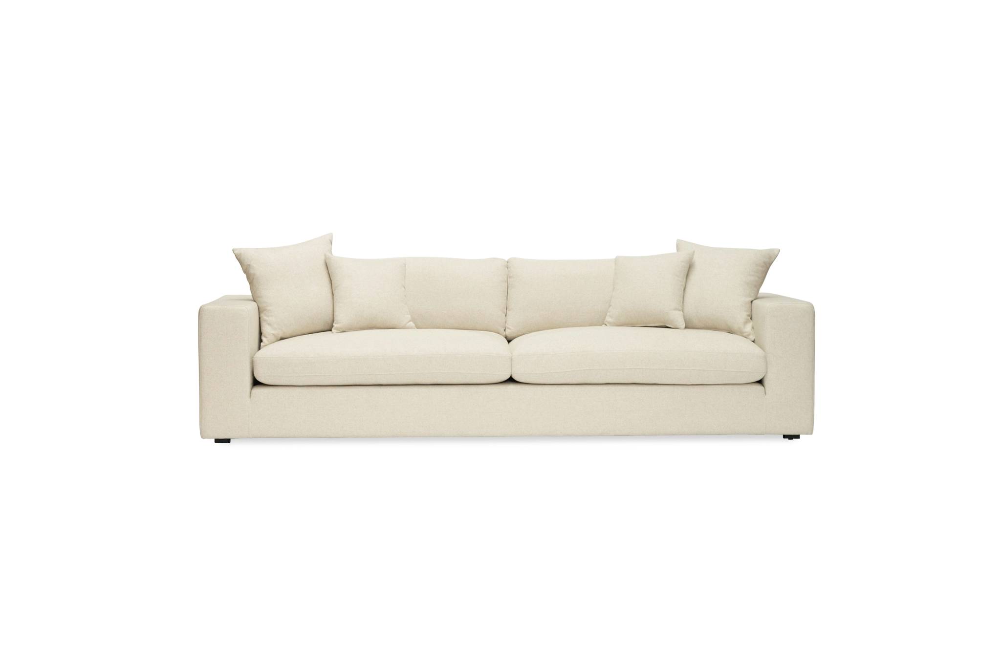 Ziggie 4 Seater Sofa - Linen Blend - Image 4
