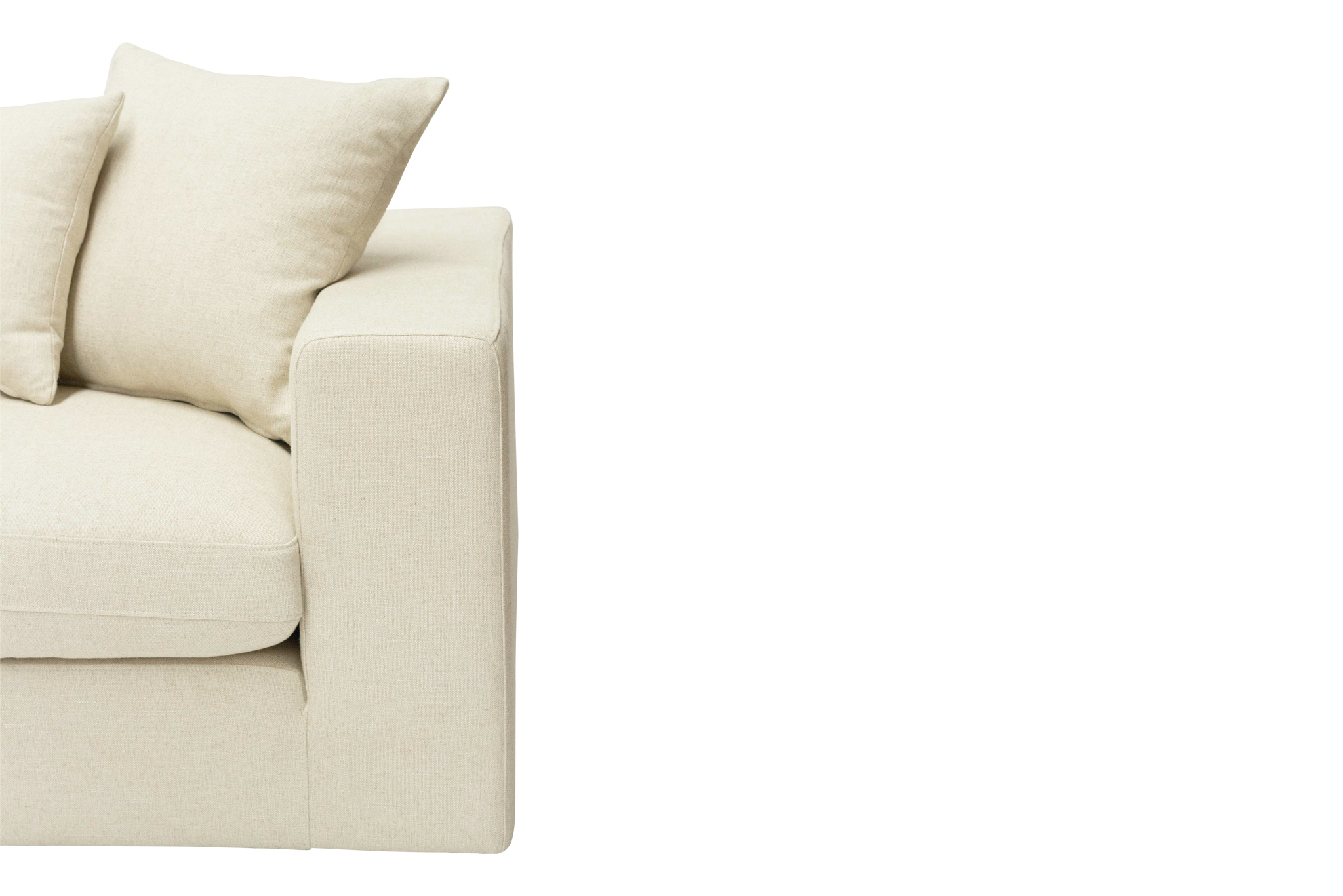 Ziggie 4 Seater Sofa - Linen Blend - Image 10