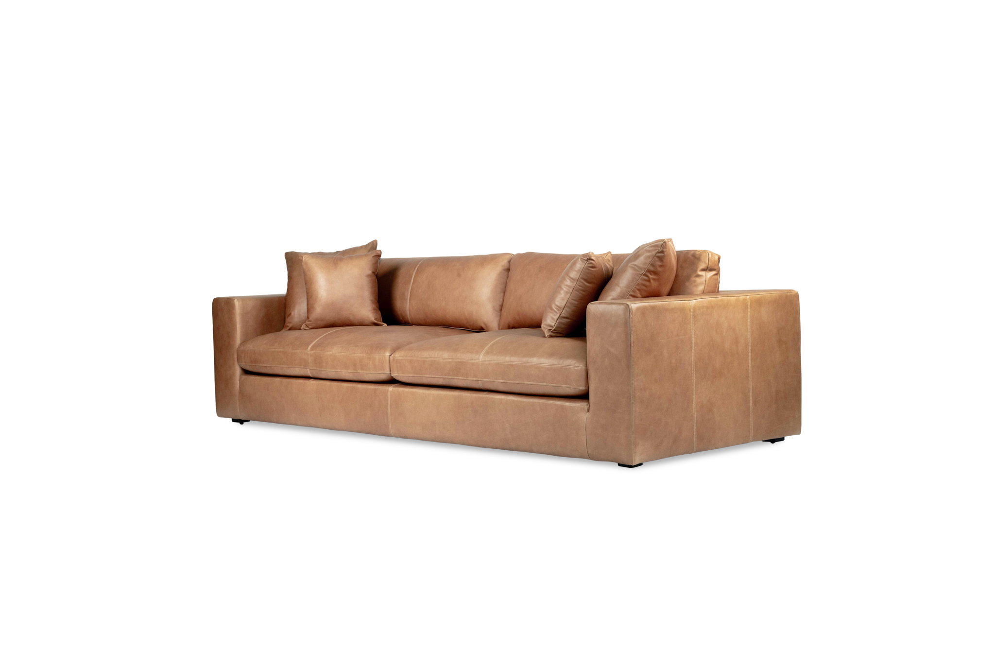 Ziggie 4 Seater Sofa - Trends Saddle Leather - Image 3