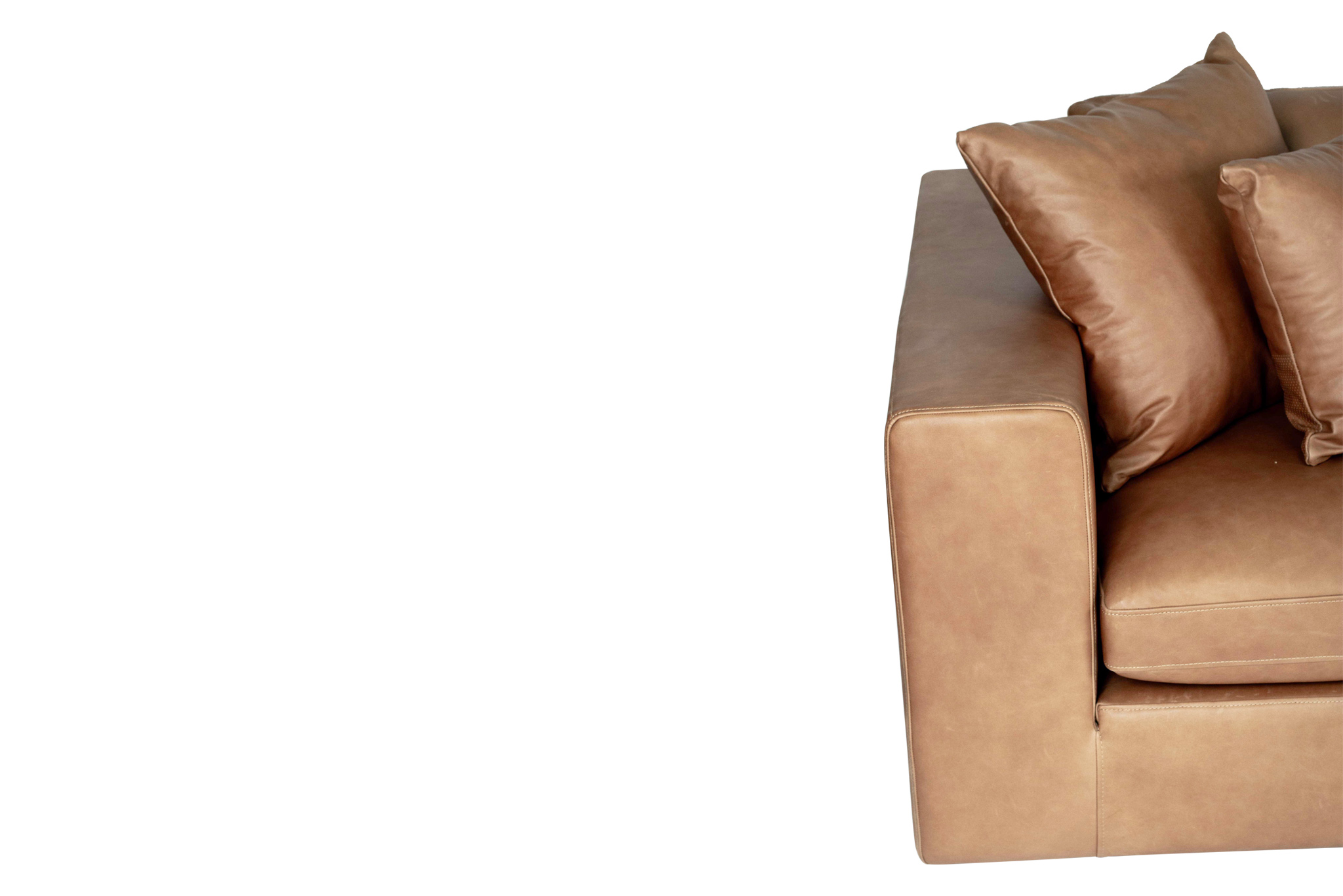 Ziggie 4 Seater Sofa - Trends Saddle Leather - Image 8