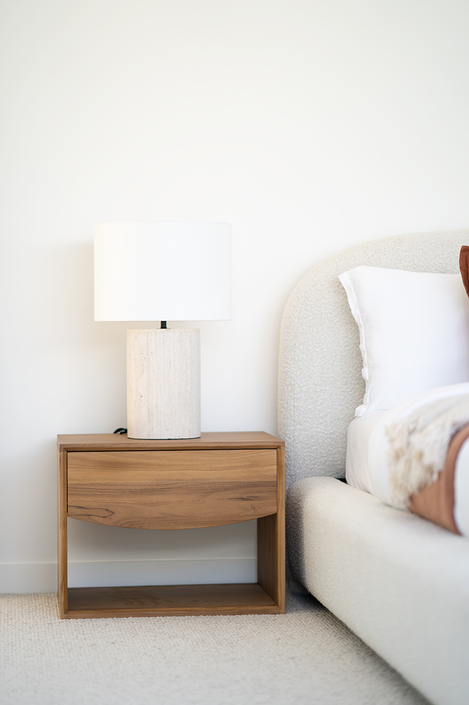 Koa Bedside Table - Low (46cmH) - Image 19