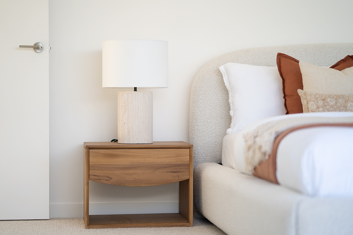 Koa Bedside Table - Low (46cmH) - Image 18