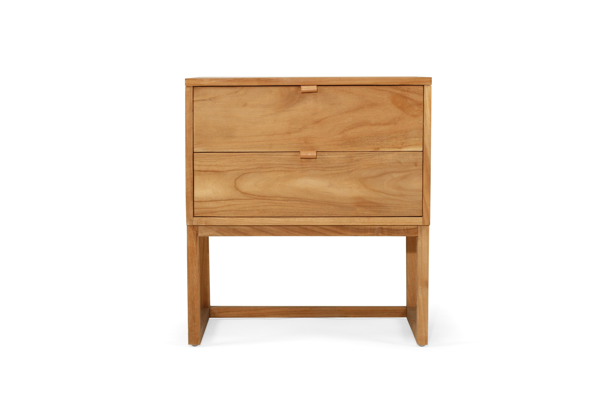 Flynn Bedside Table - 2 Drawer -Natural - Image 2