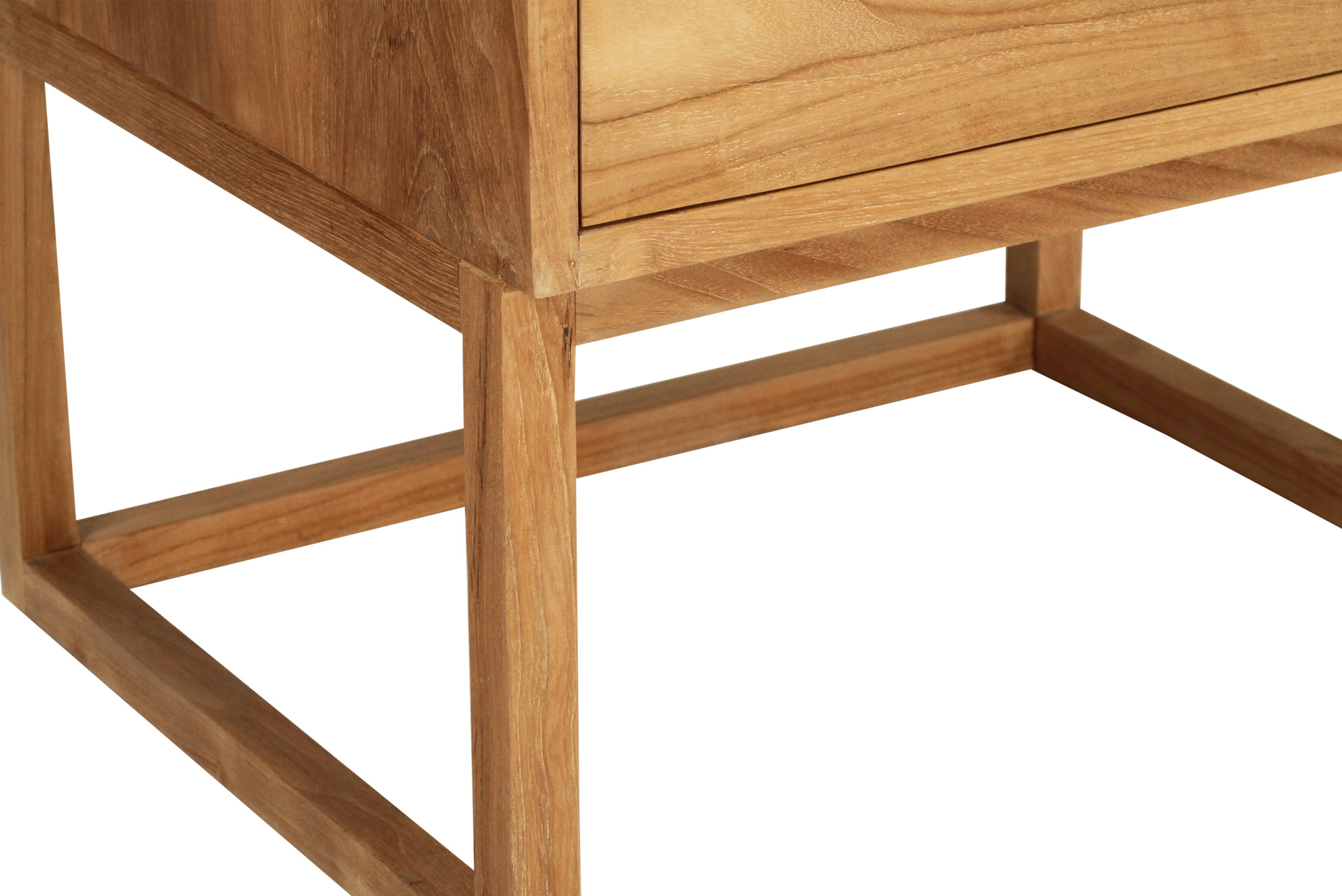 Flynn Bedside Table - 2 Drawer -Natural - Image 9