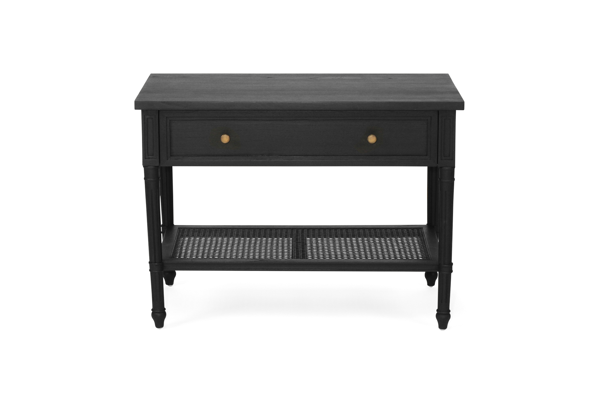 Hamilton Nightstand / Bedside - Black - 91cm - Image 3