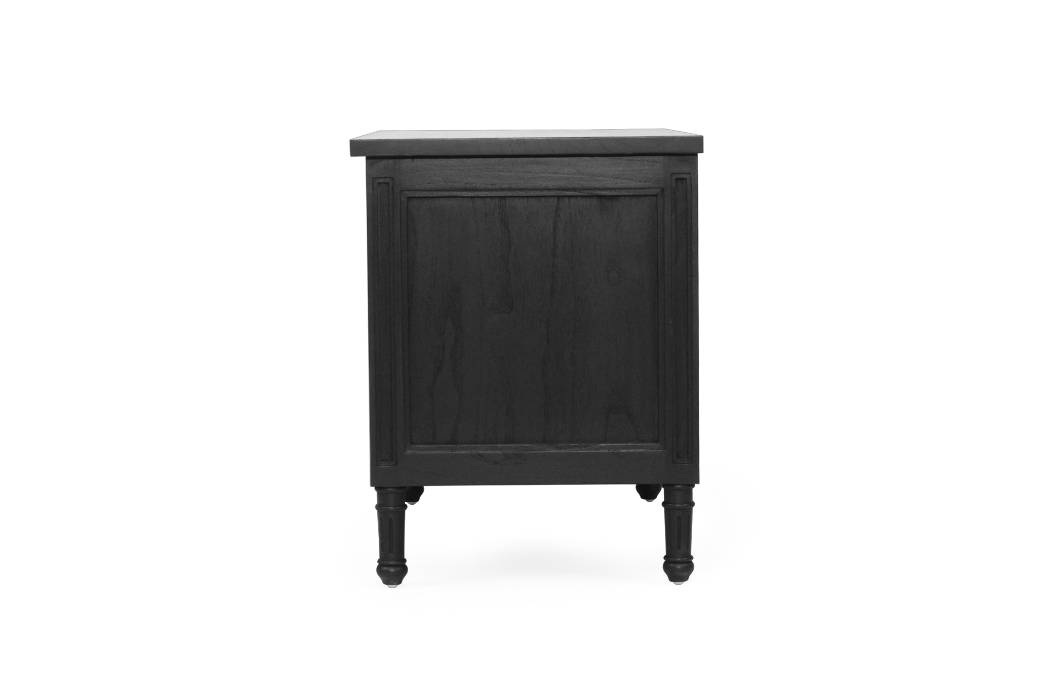 Hamilton Bedside Table/ Nightstand - 3 Drawer - Black - 91cm - Image 7