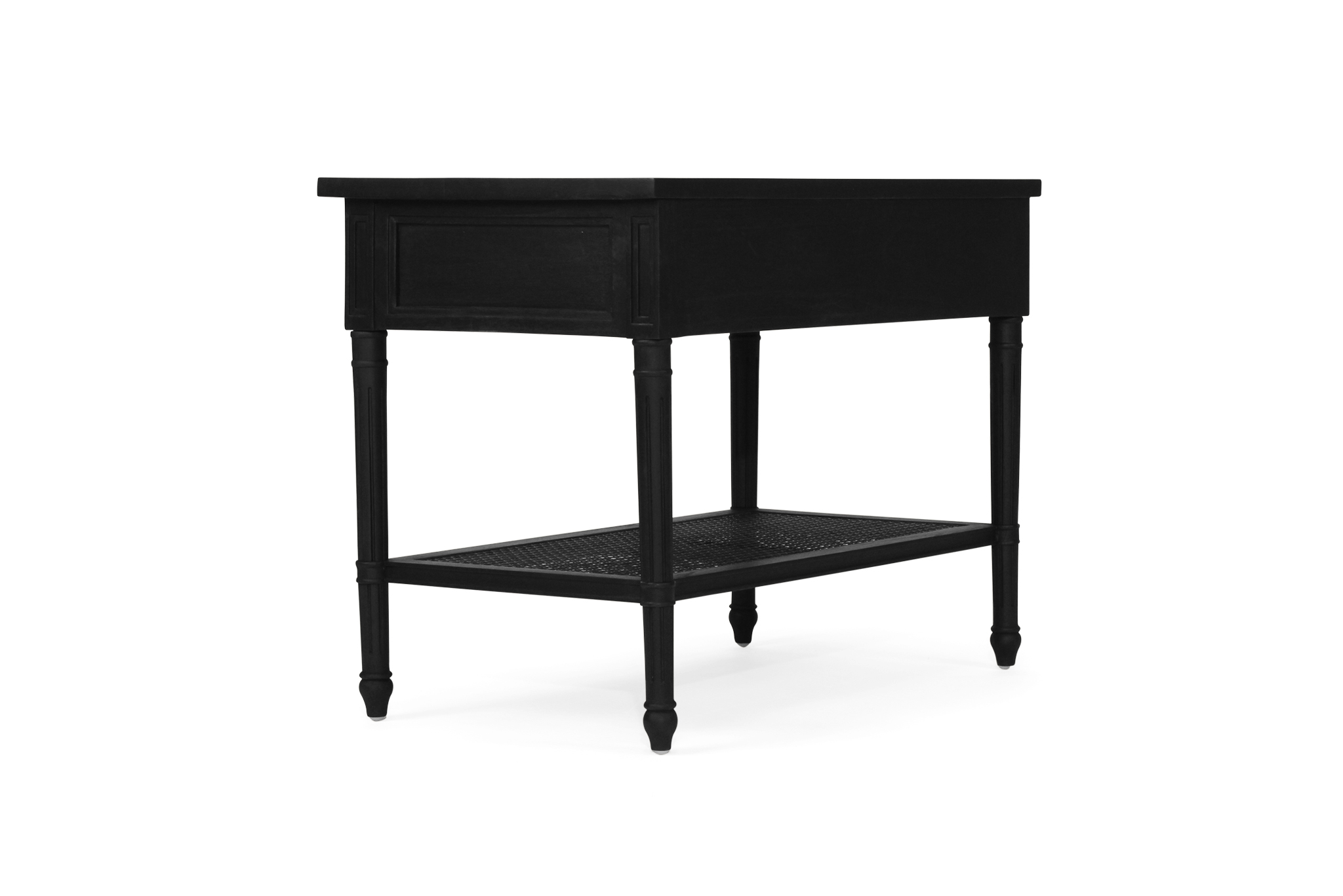Hamilton Nightstand / Bedside - Black - 91cm - Image 7
