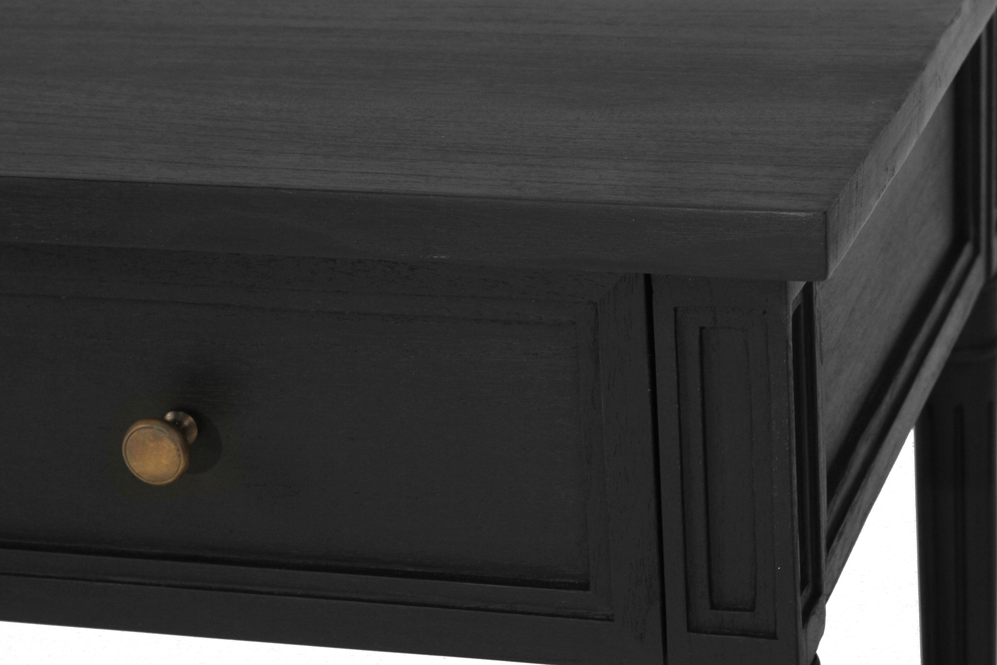 Hamilton Nightstand / Bedside - Black - 91cm - Image 8