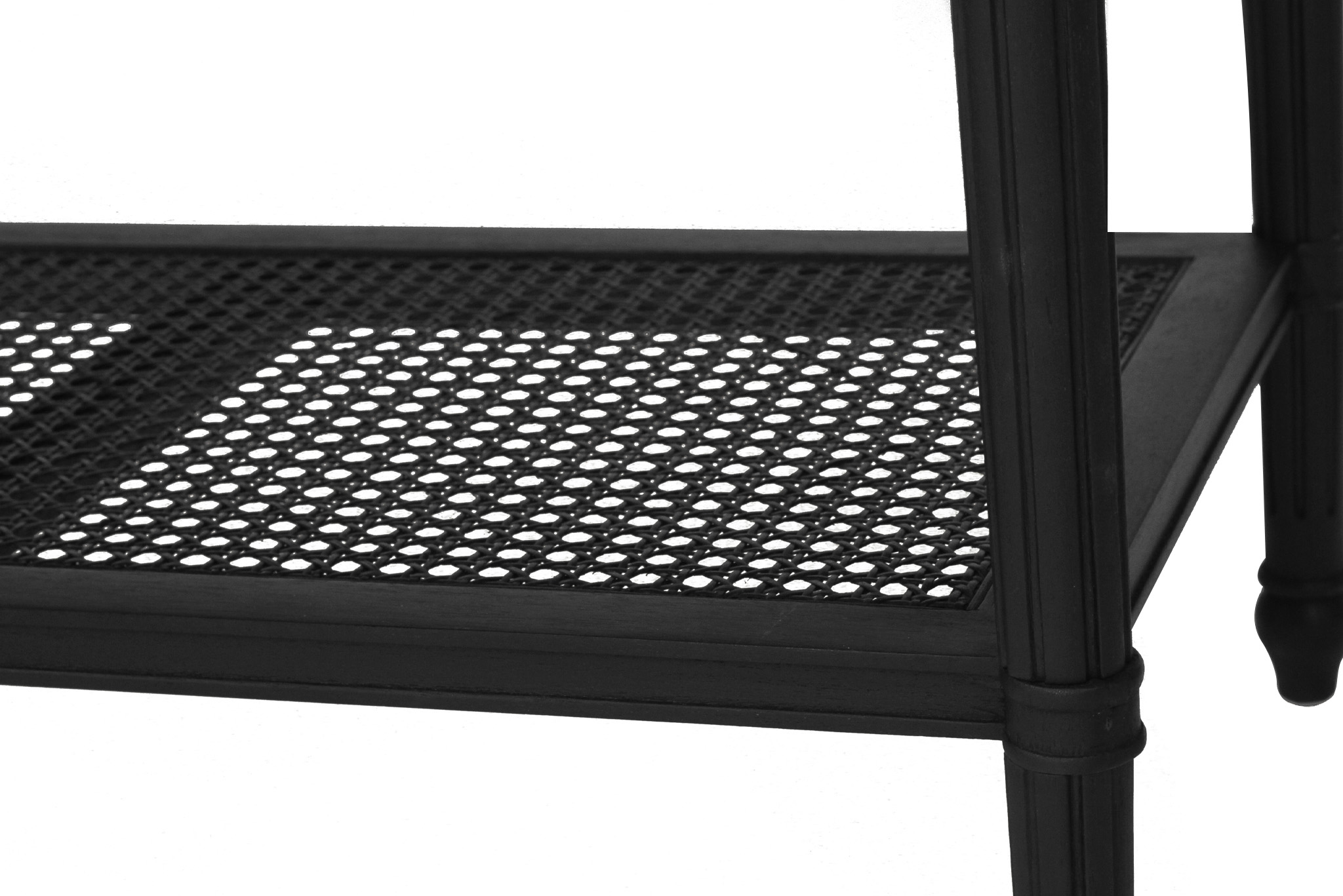 Hamilton Nightstand / Bedside - Black - 91cm - Image 9