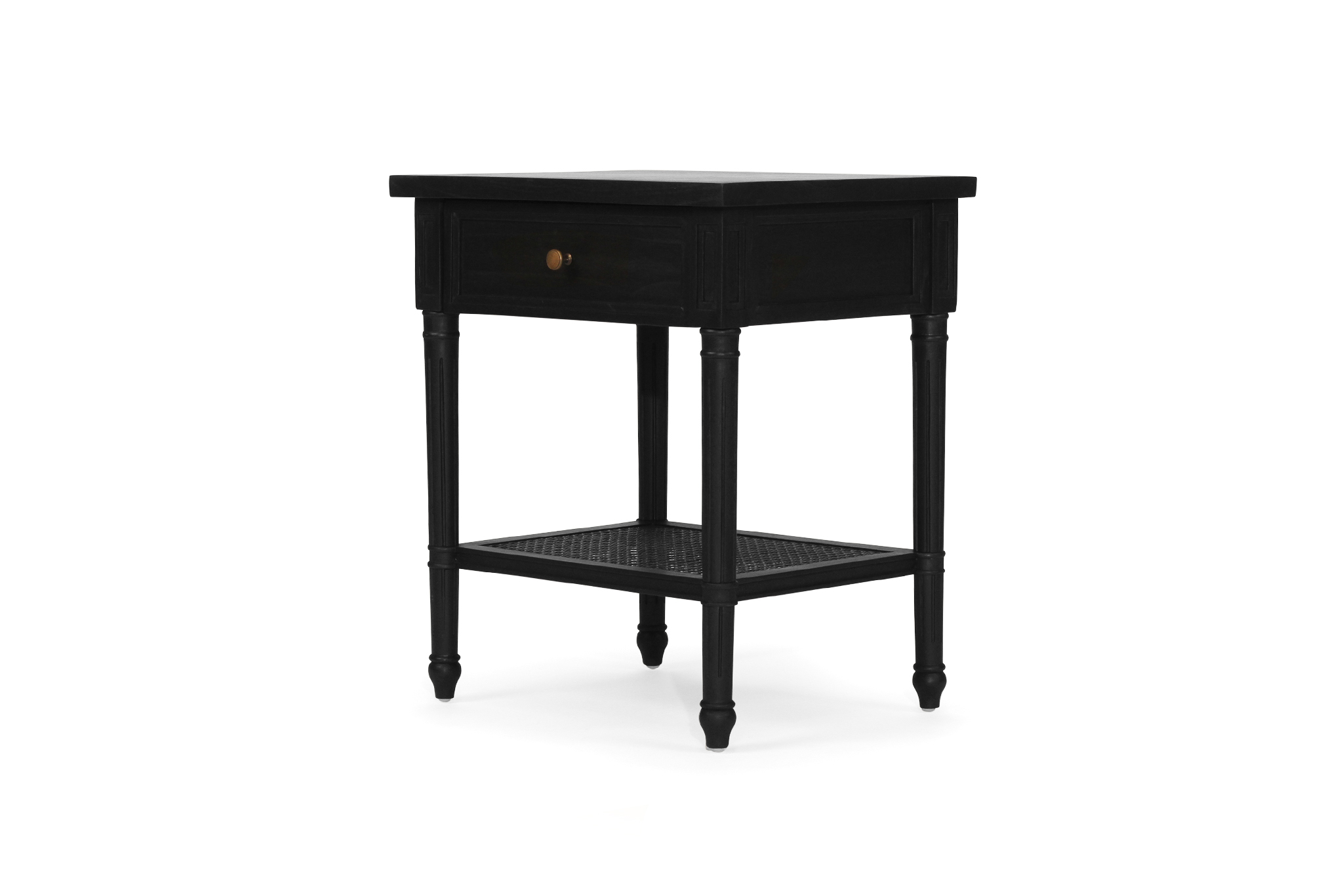 Hamilton Cane Bedside Table - Black - Image 6