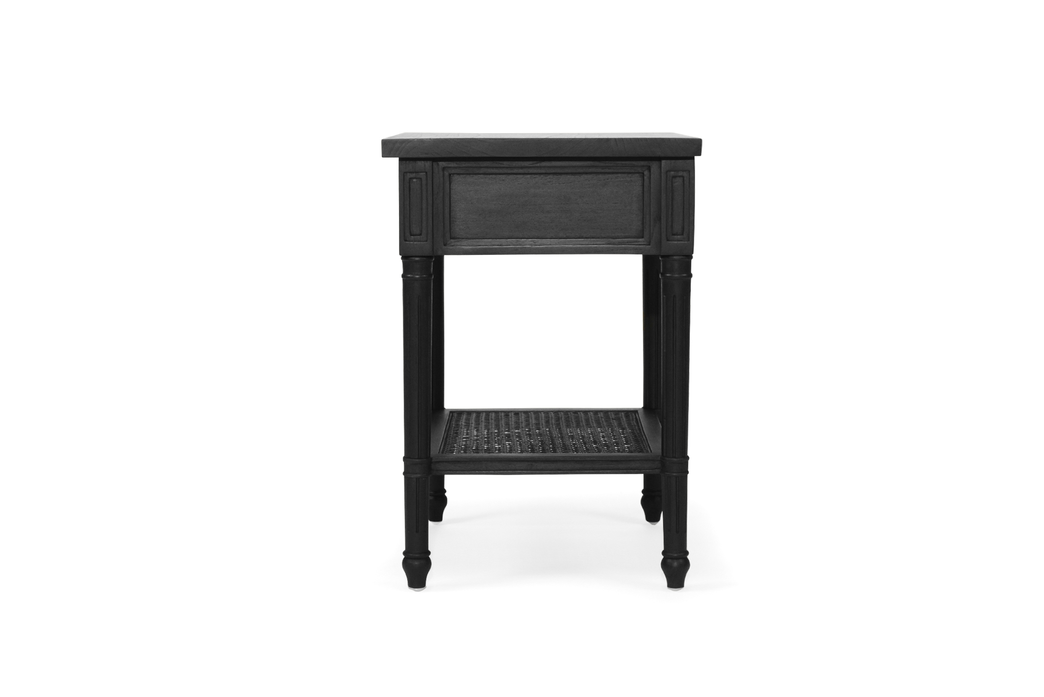 Hamilton Cane Bedside Table - Black - Image 7