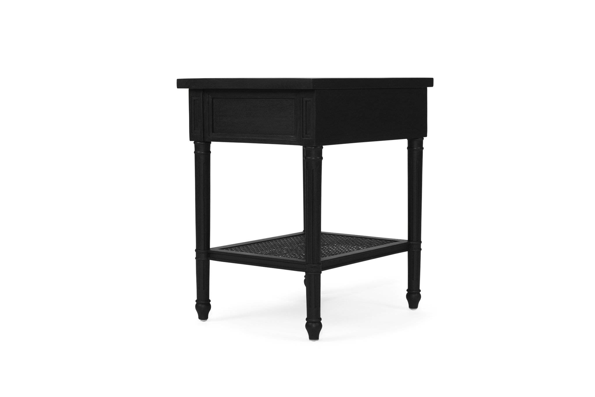 Hamilton Cane Bedside Table - Black - Image 8