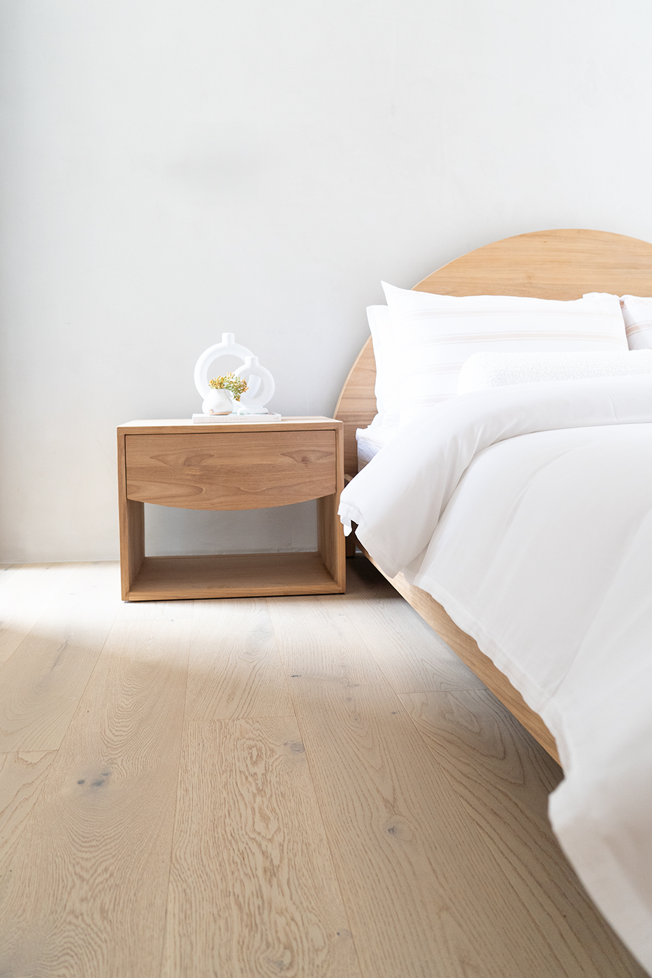 Koa Bedside Table - Low (46cmH) - Image 11