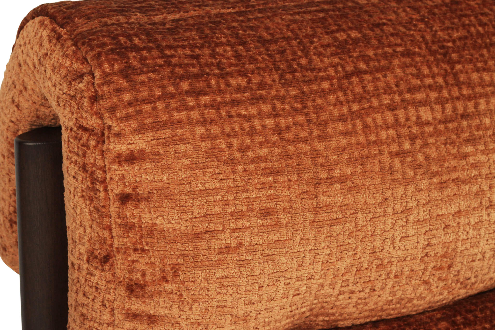 Parker Armchair - Burnt Orange on Charcoal Frame - Image 6