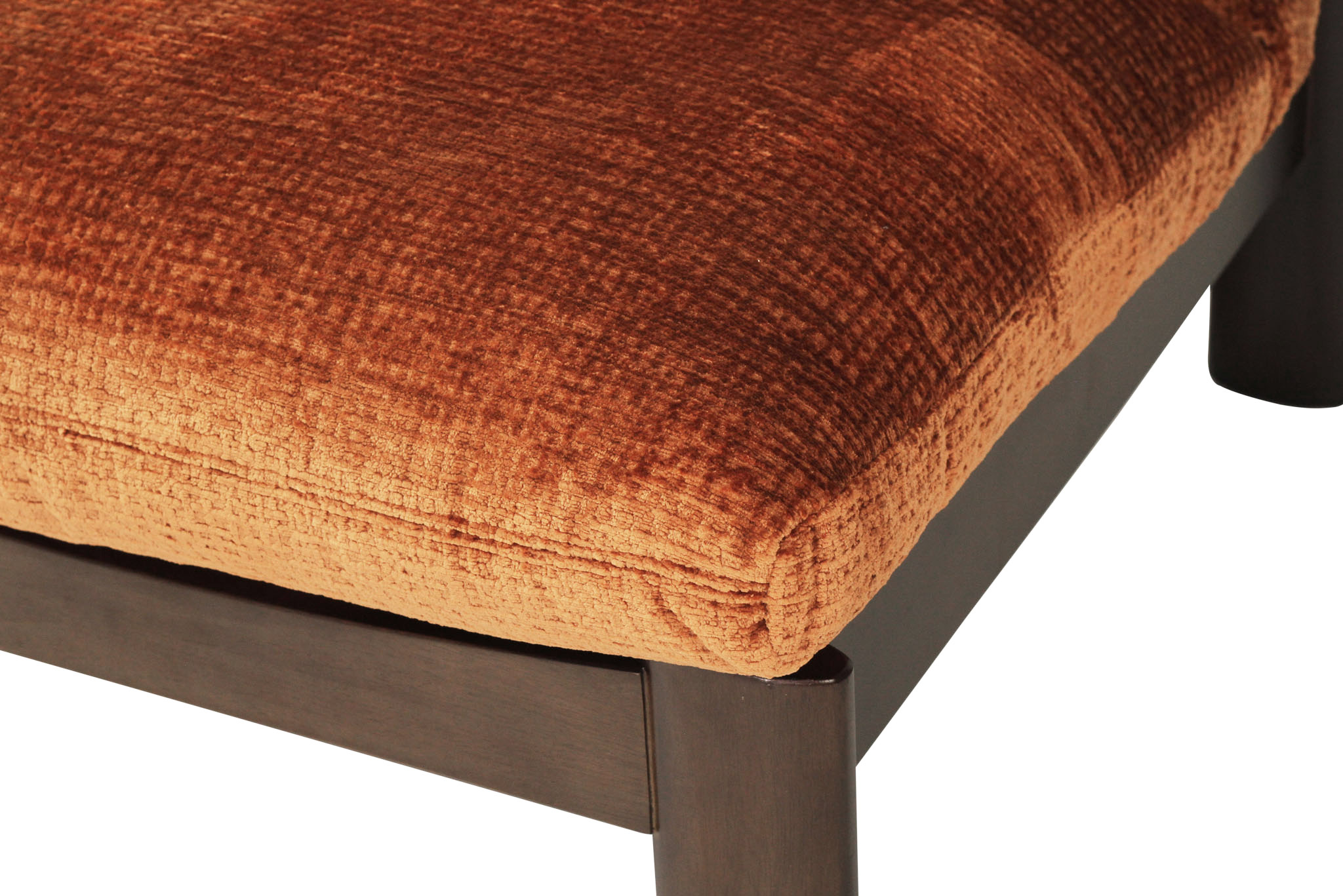 Parker Armchair - Burnt Orange on Charcoal Frame - Image 7