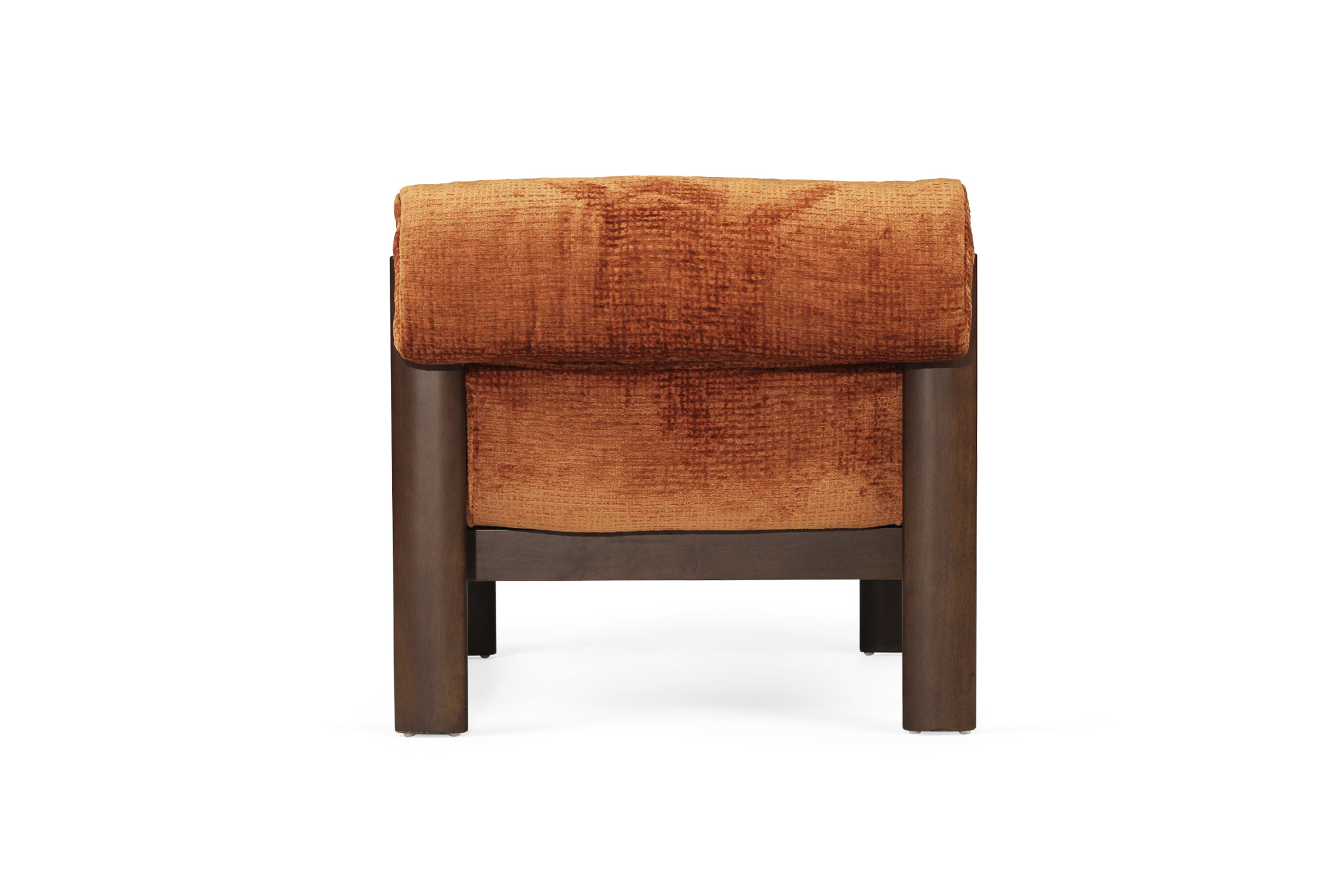 Parker Armchair - Burnt Orange on Charcoal Frame - Image 9
