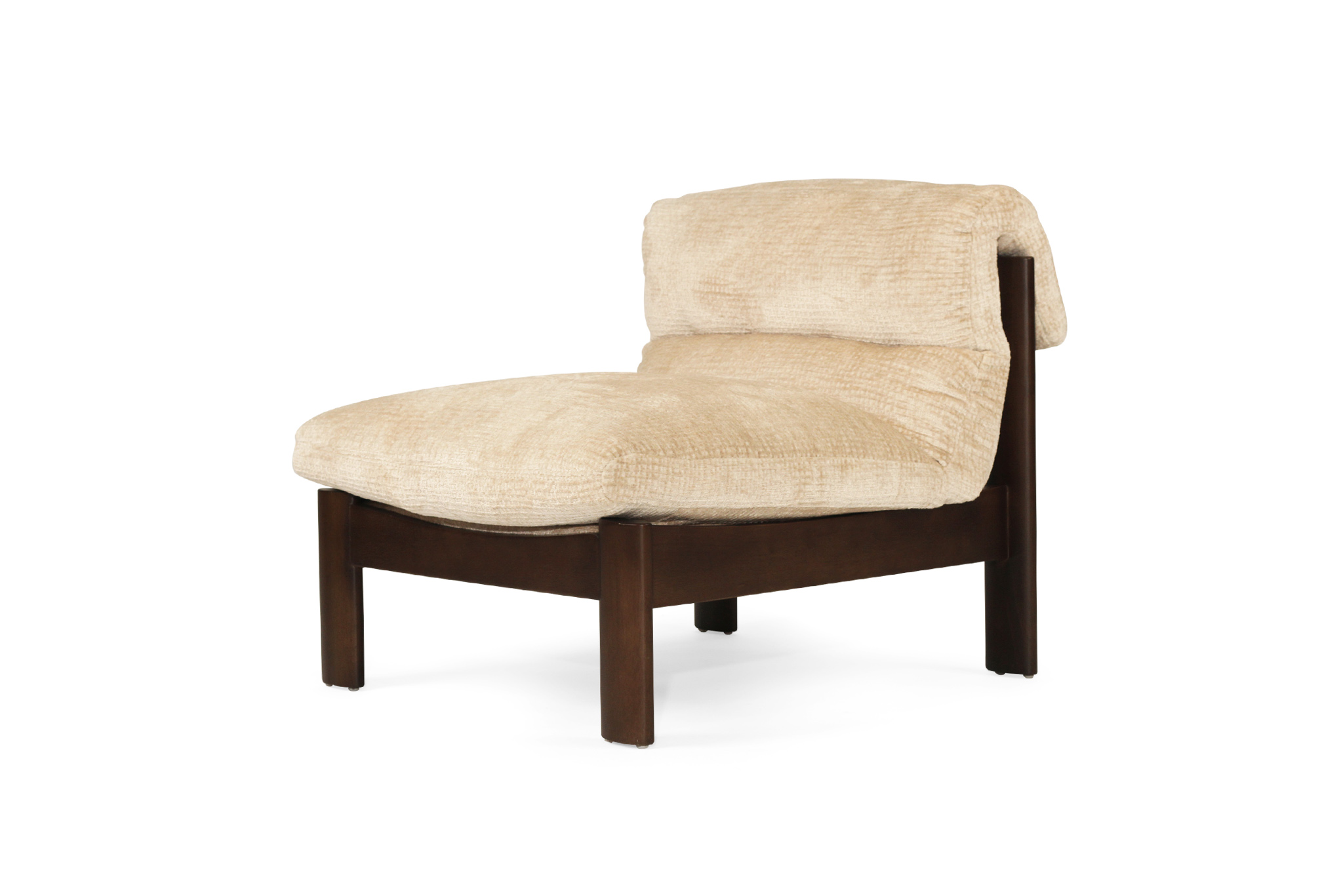 Parker Armchair - Natural on Charcoal Frame