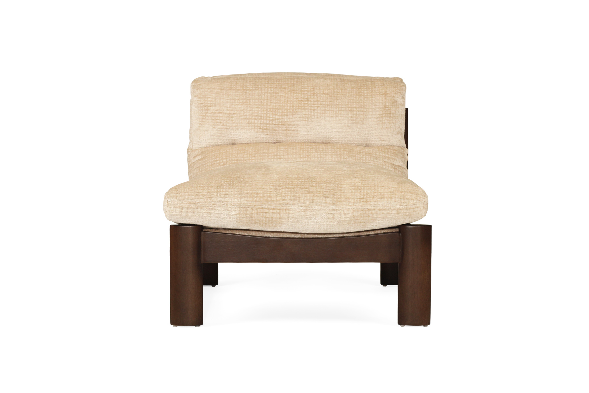 Parker Armchair - Natural on Charcoal Frame - Image 3