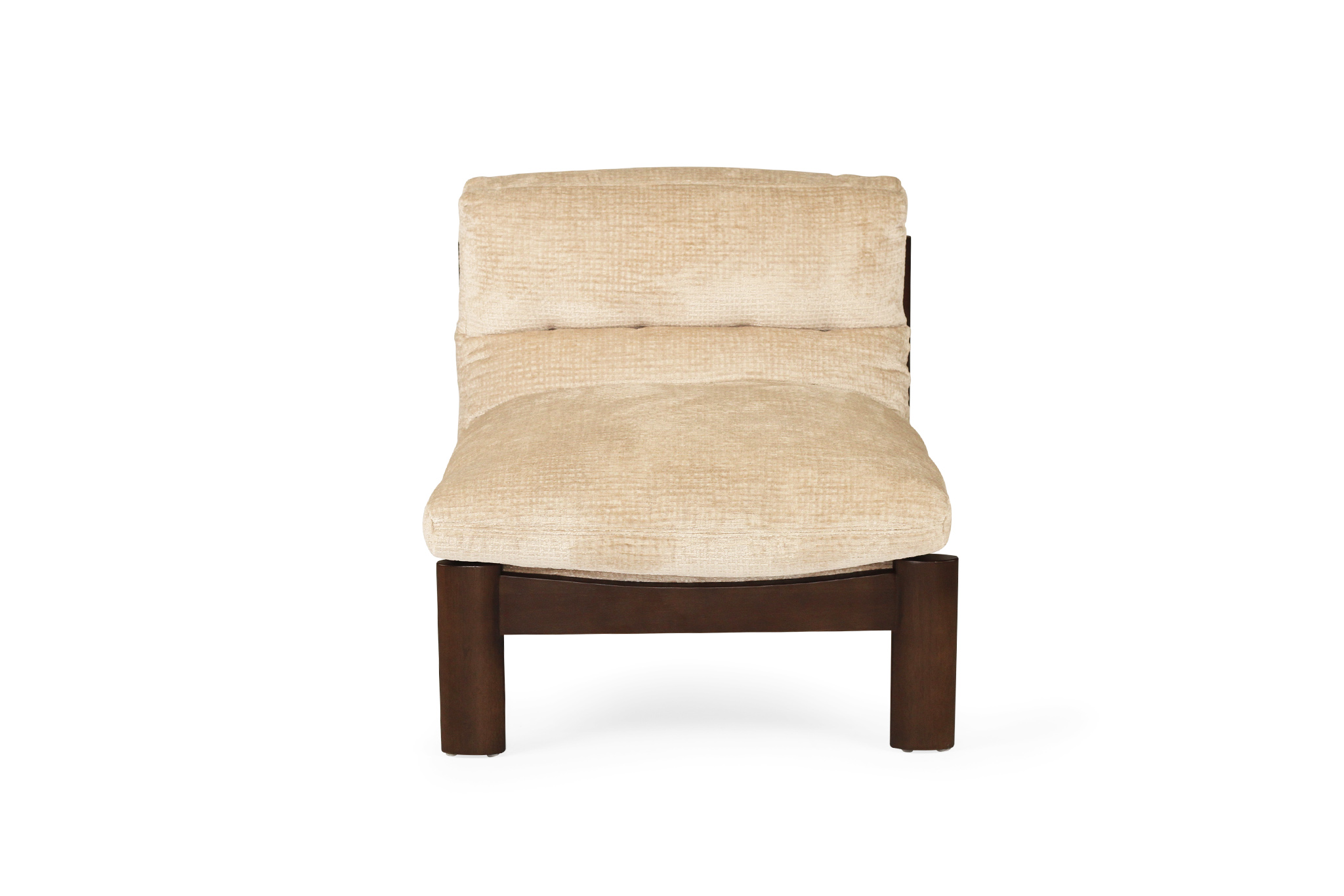 Parker Armchair - Natural on Charcoal Frame - Image 4