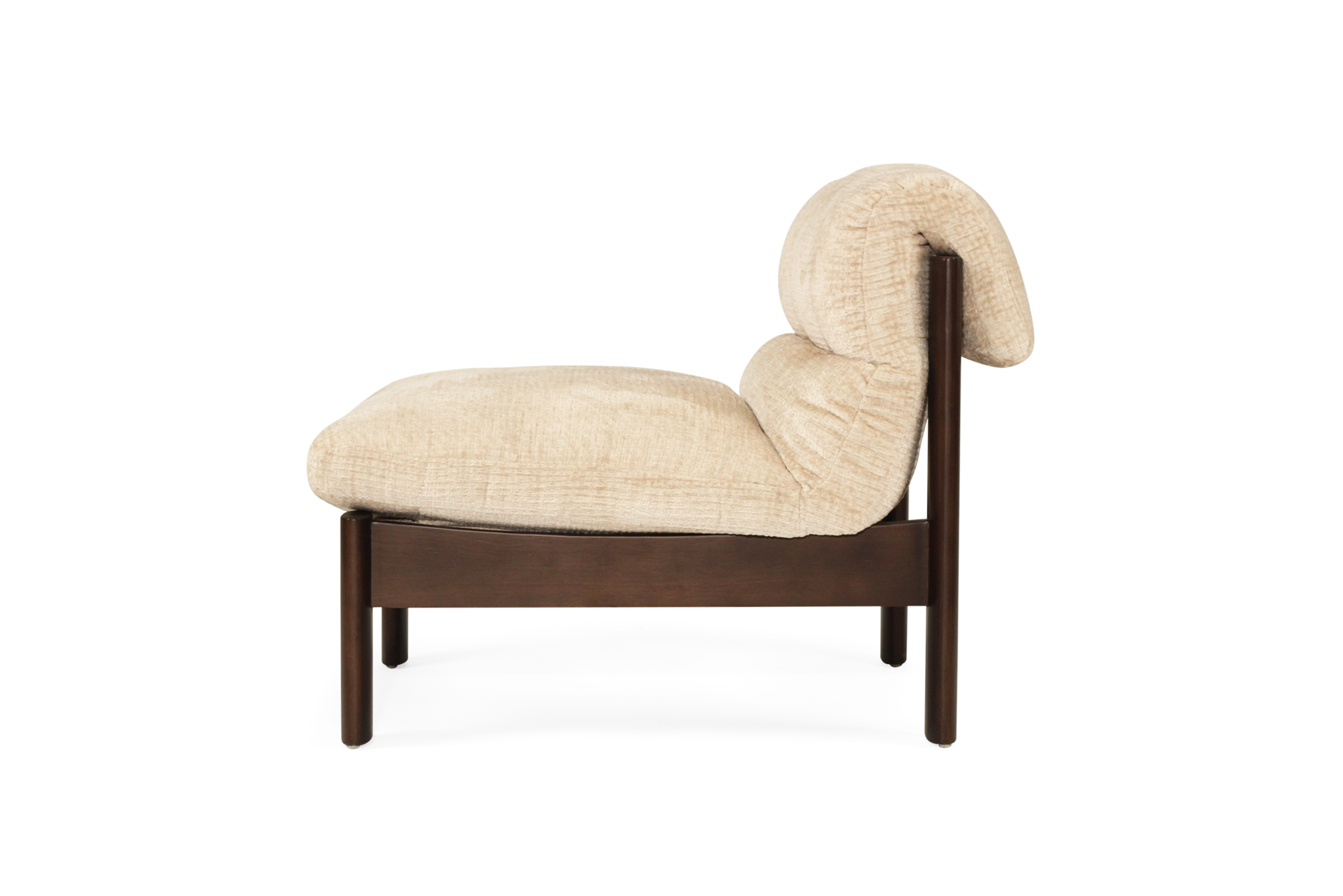 Parker Armchair - Natural on Charcoal Frame - Image 5