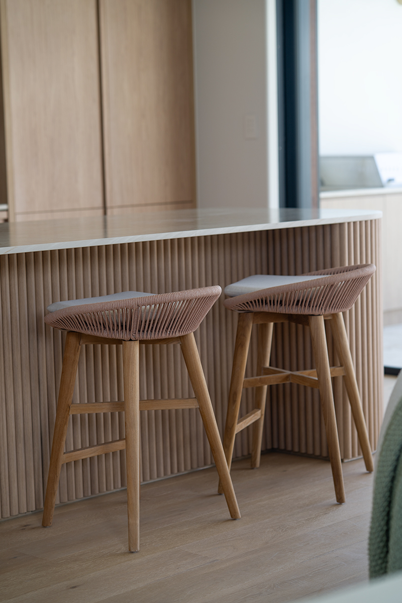 Taylor Backless Counter Stool - Indoor/Outdoor - Apricot - Image 2