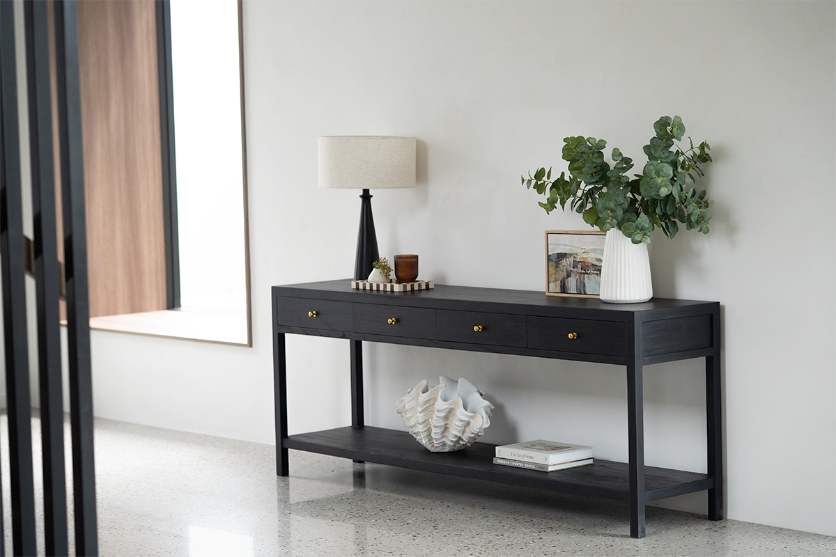 Lindsay Console Table 200cm - Black - Image 11