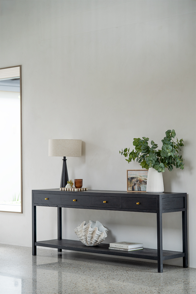 Lindsay Console Table 200cm - Black - Image 2