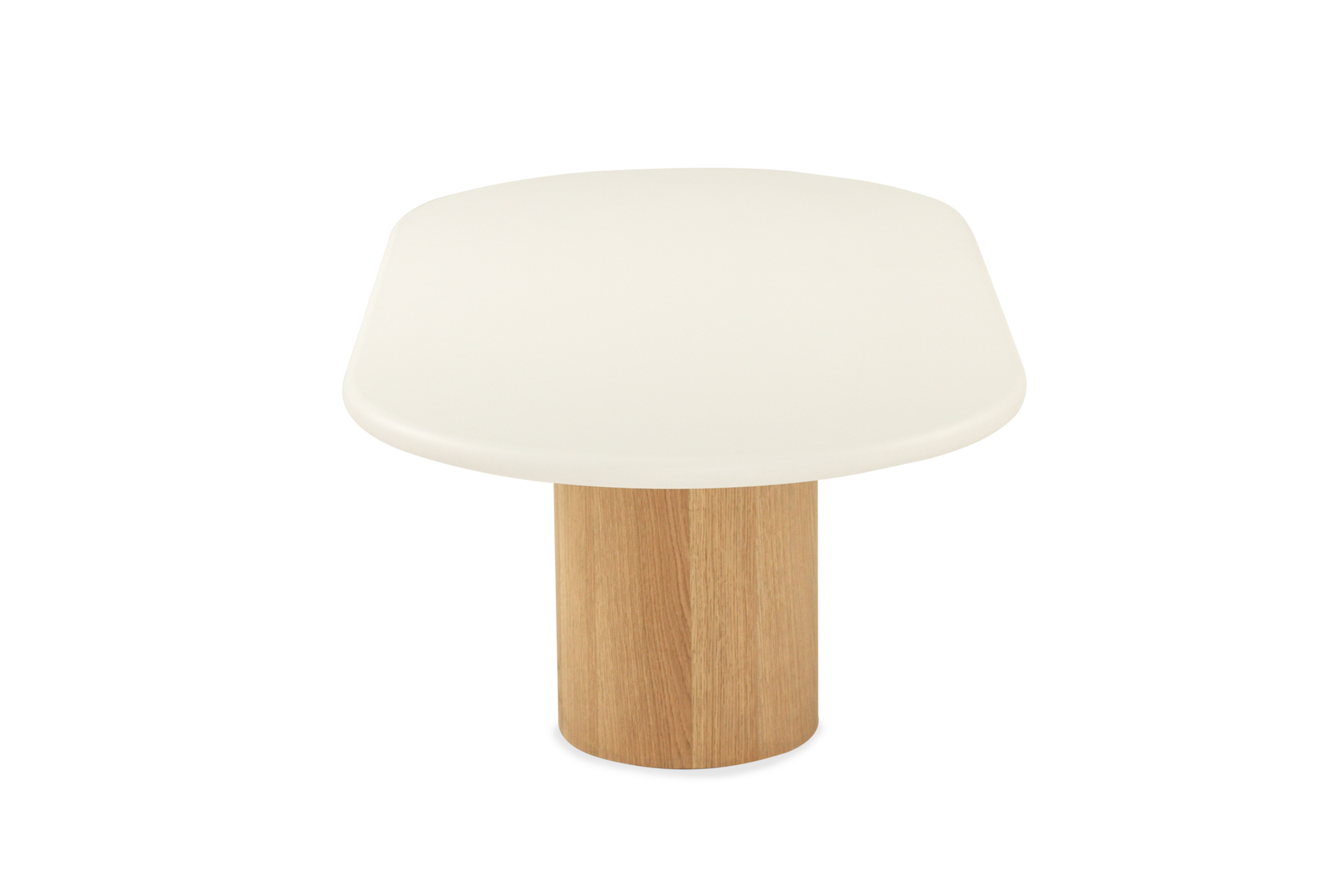 Harlow Oval Coffee Table - 150cm - Natural Oak Base - Image 7