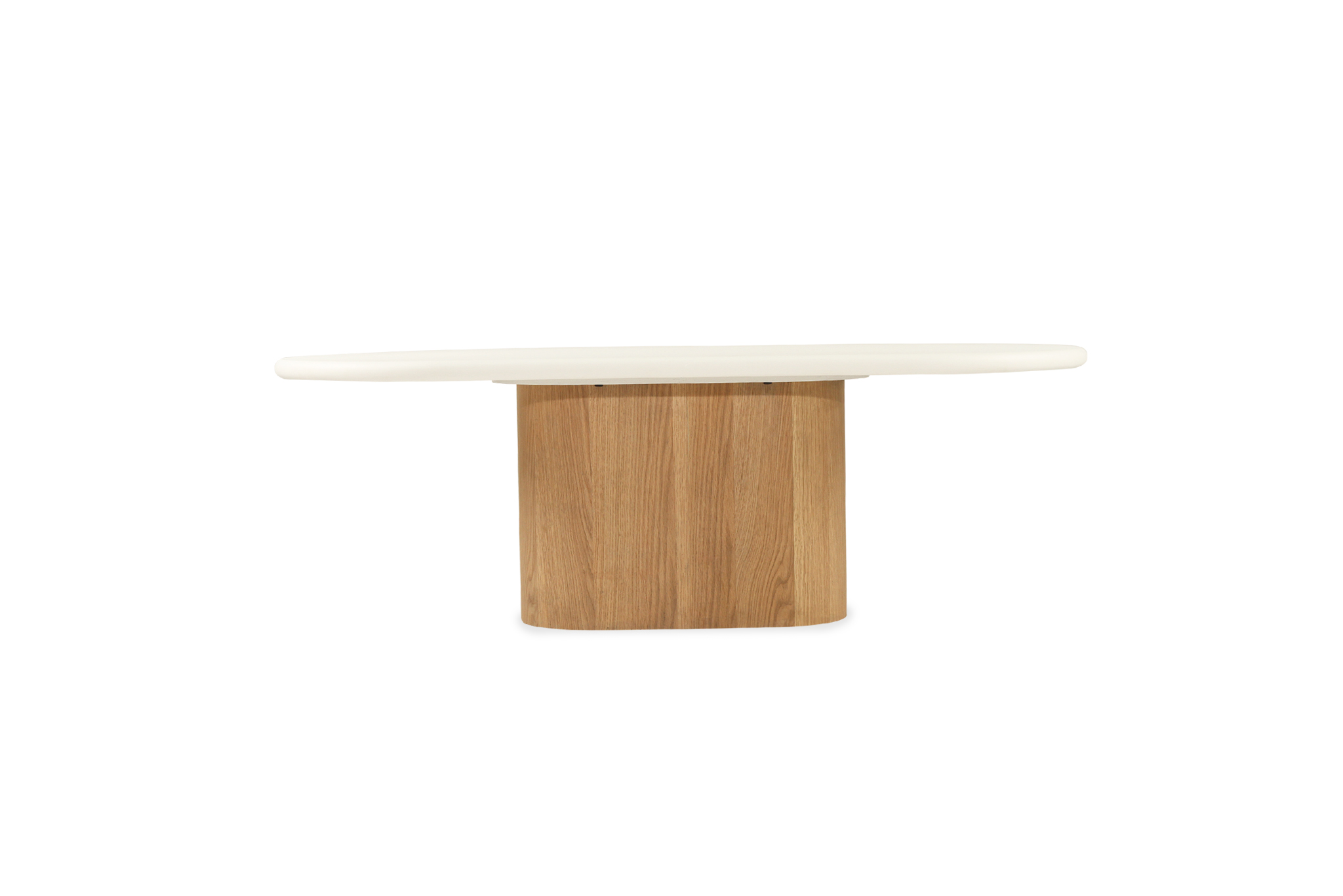 Harlow Oval Coffee Table - 150cm - Natural Oak Base