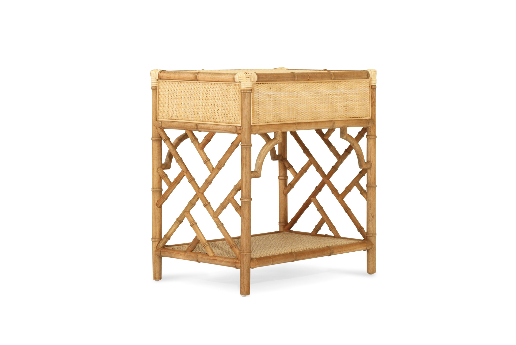 Chippendale Bedside Table - Weathered Oak - Image 7