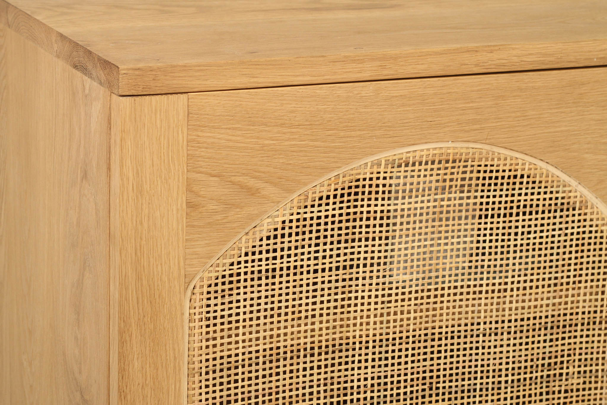 Clovelly Entertainment Unit - Four Door - Arch Windows - Natural - Image 12