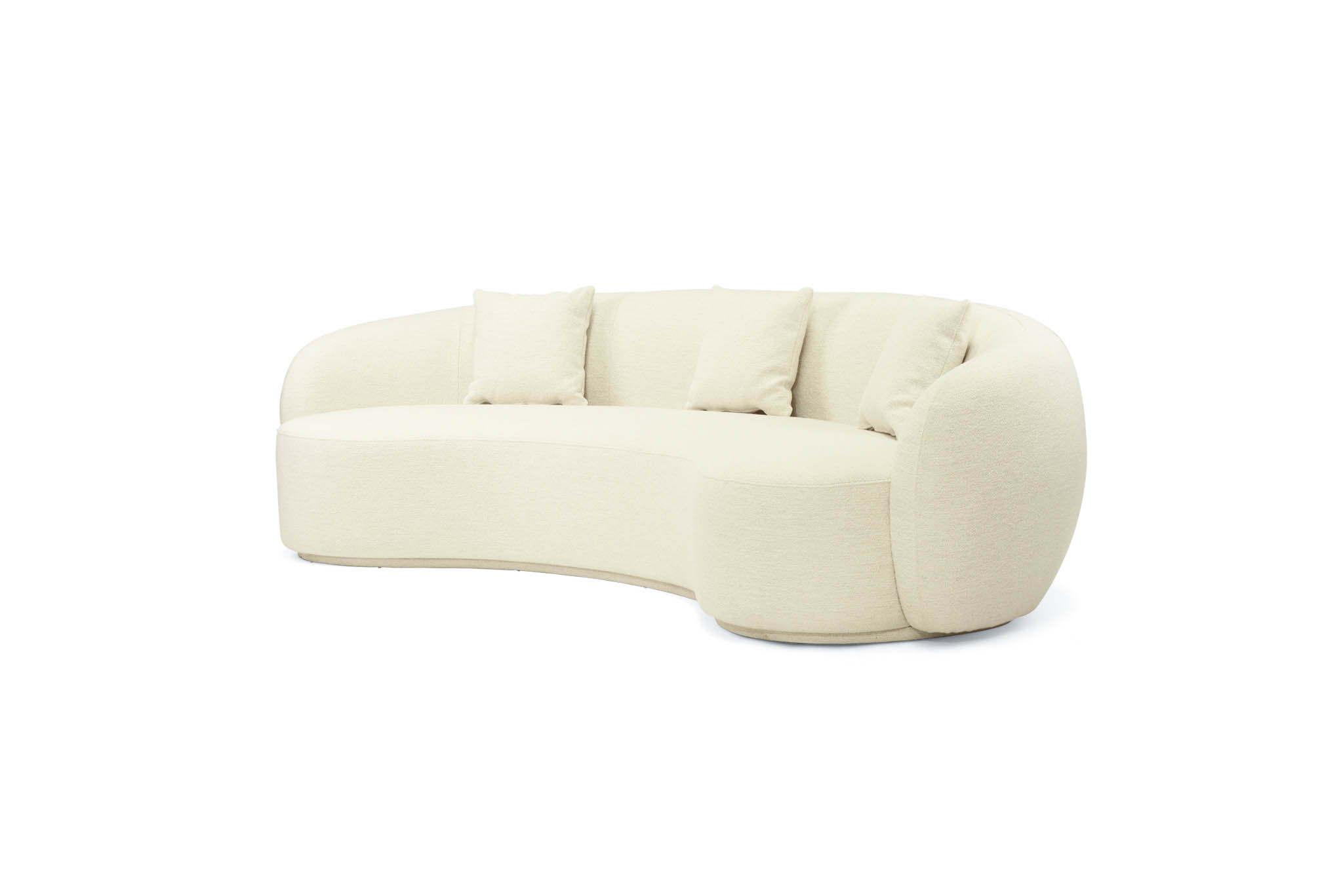 Magnus 3 Seater Curved Sofa - Image 3