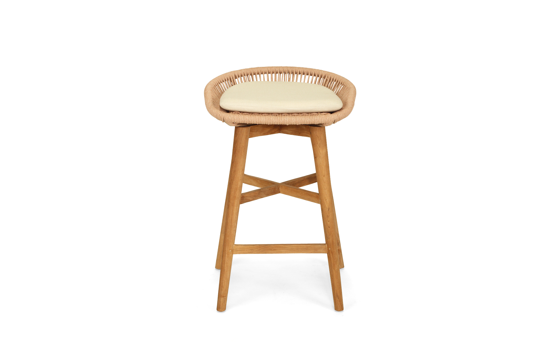 Taylor Backless Counter Stool - Indoor/Outdoor - Apricot - Image 3