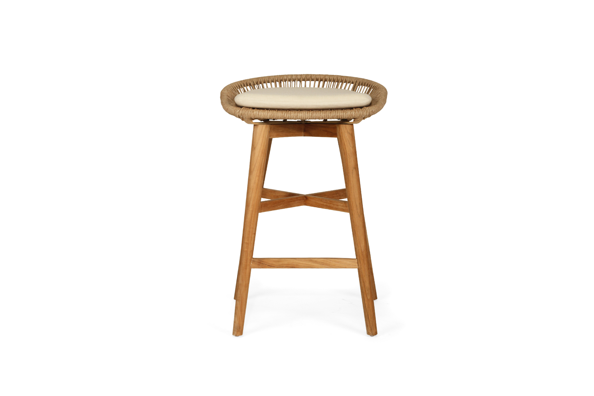 Taylor Backless Counter Stool - Indoor/Outdoor - Natural - Image 2