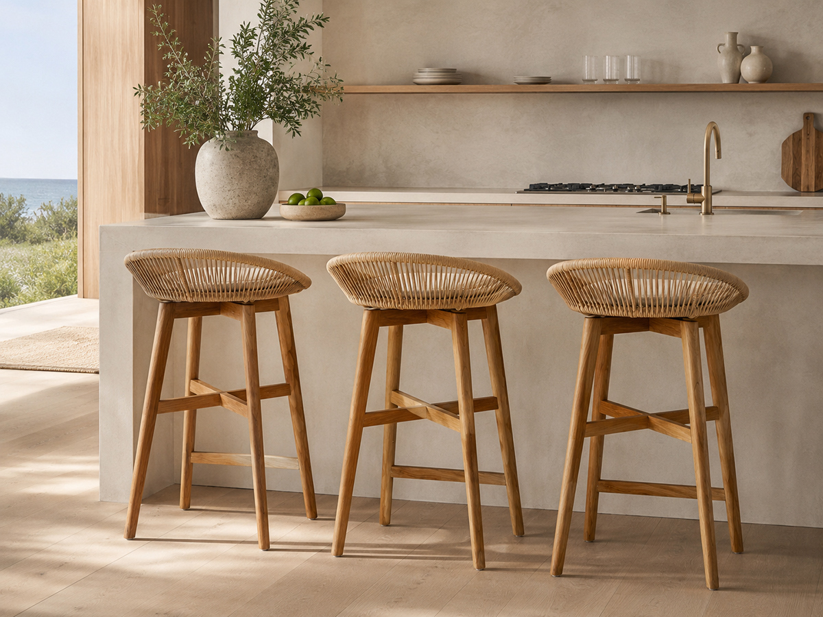 Taylor Backless Counter Stool - Indoor/Outdoor - Natural - Image 2