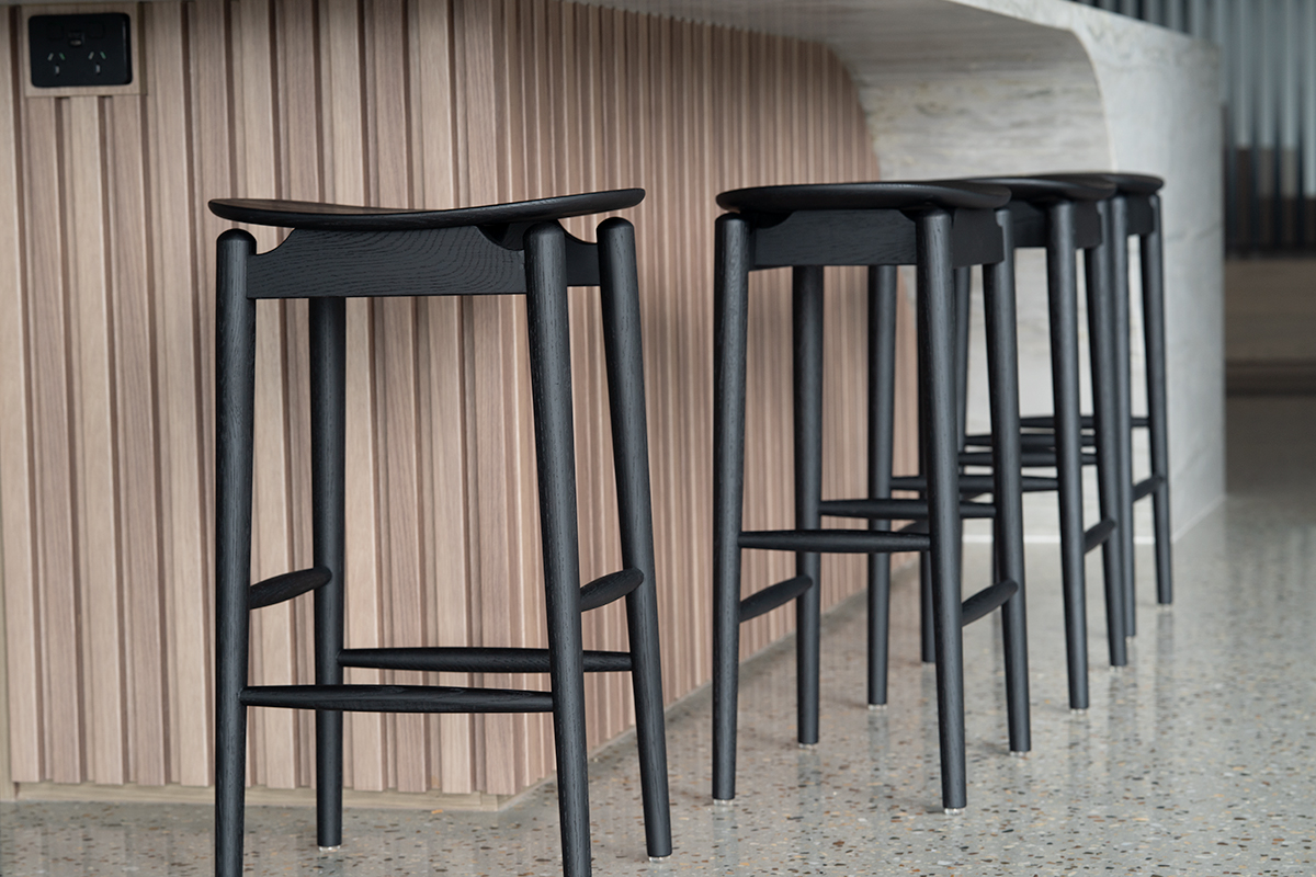 Harlow Backless Counter Stool - Black - Image 2