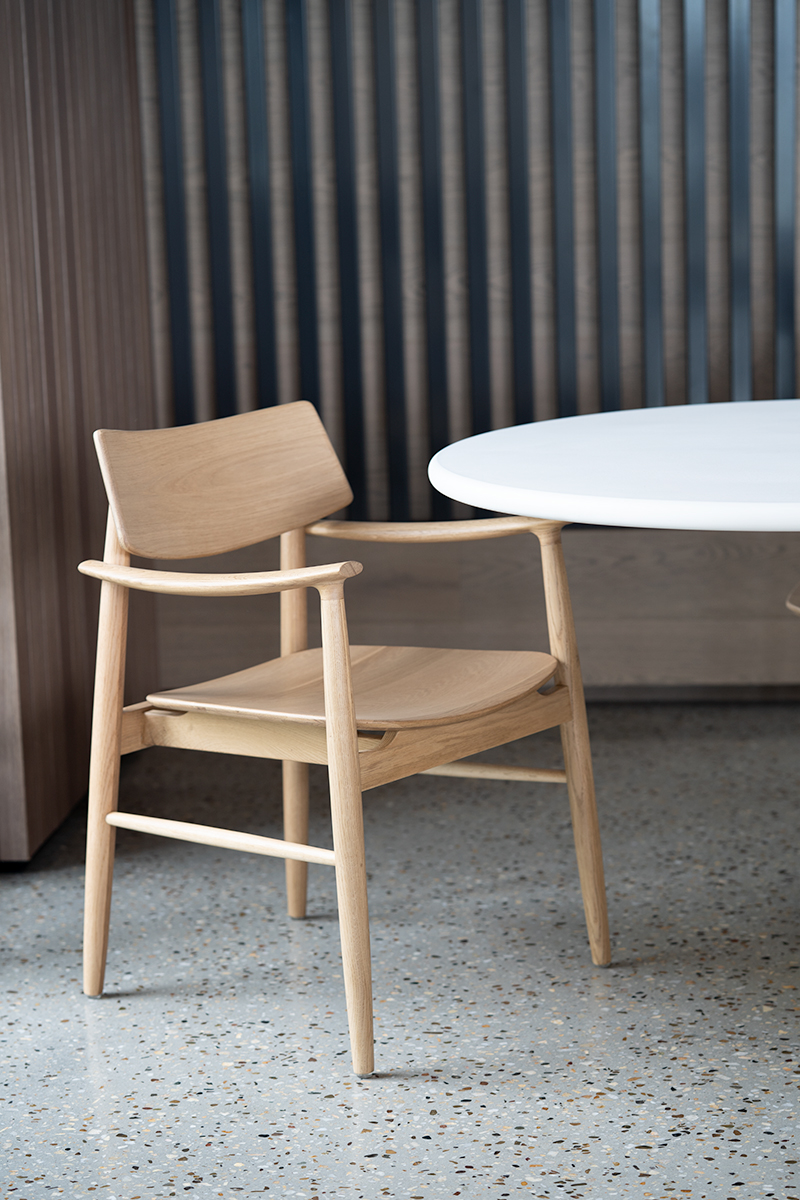 Harlow Dining Armchair - Natural with Timber Seat - Image 11