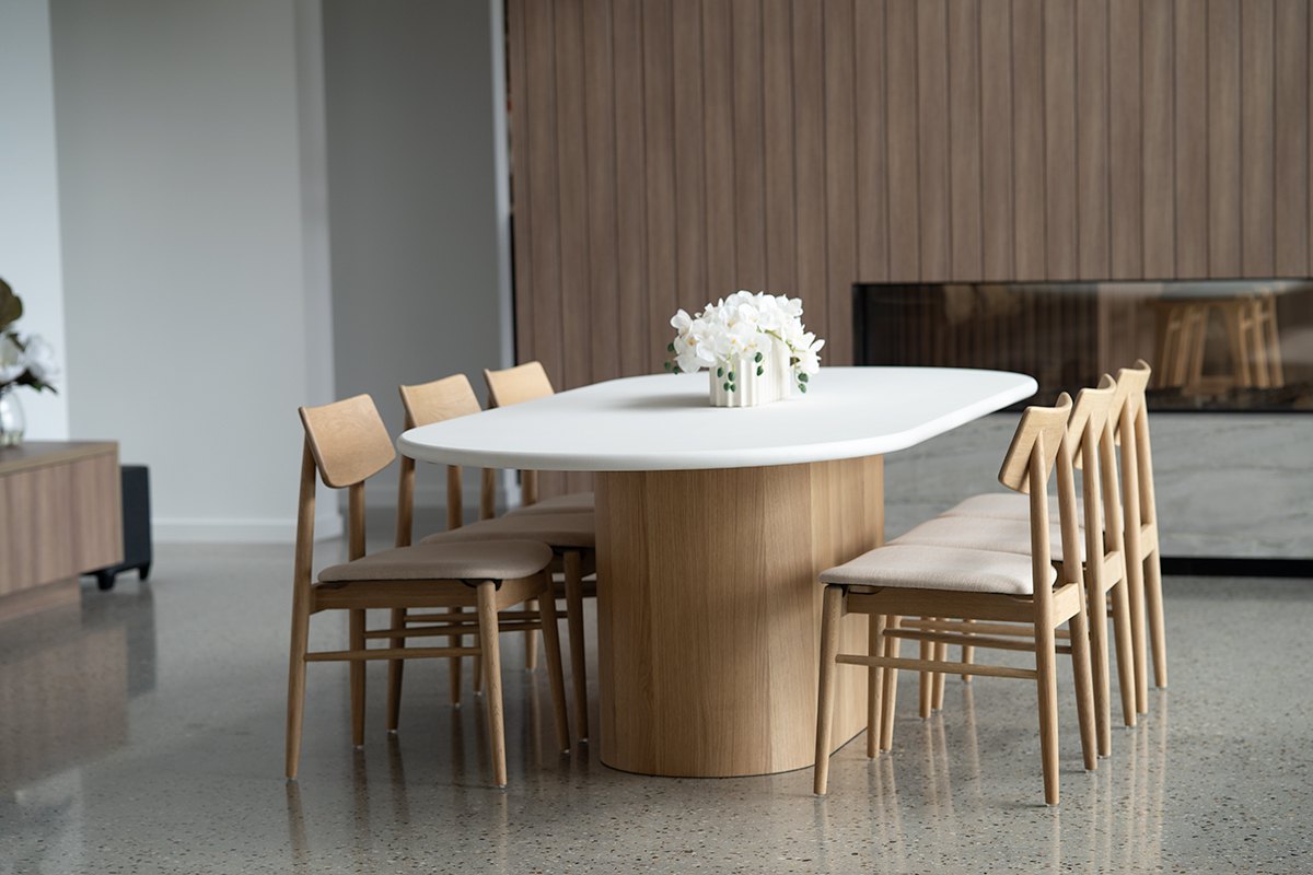 Harlow Oval Dining Table - 240cm - Natural Oak Base - Image 2