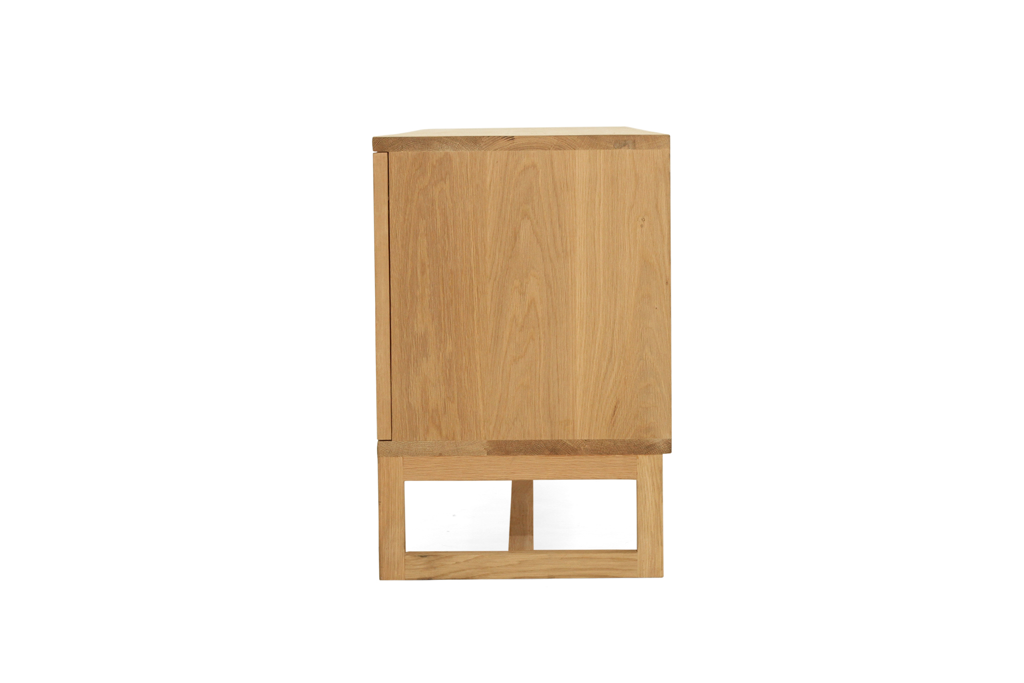 Clovelly Entertainment Unit - Four Door - Arch Windows - Natural - Image 7