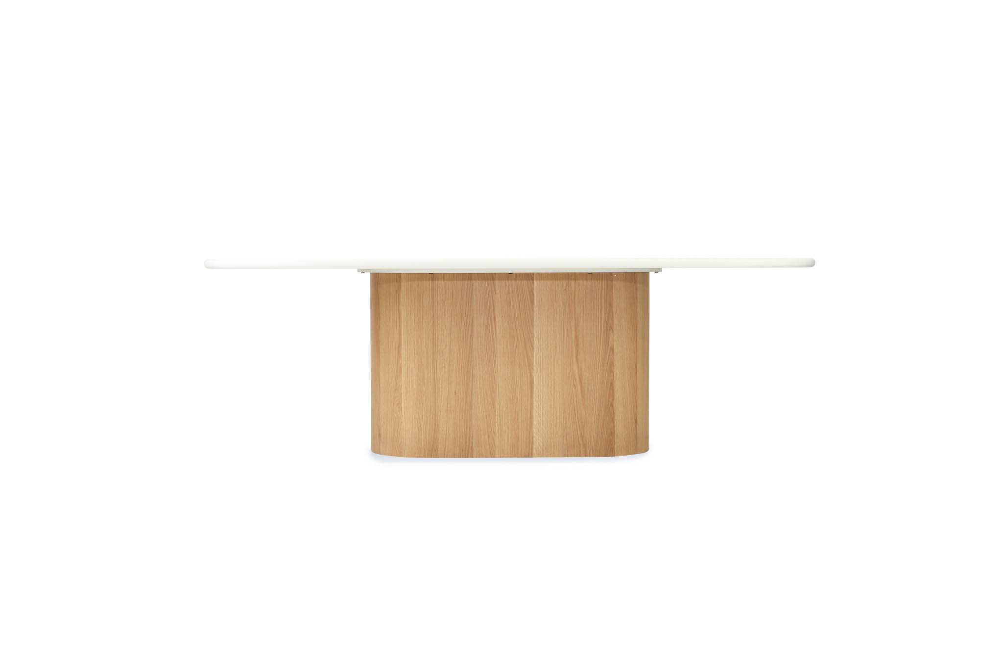 Harlow Oval Dining Table - 240cm - Natural Oak Base - Image 3