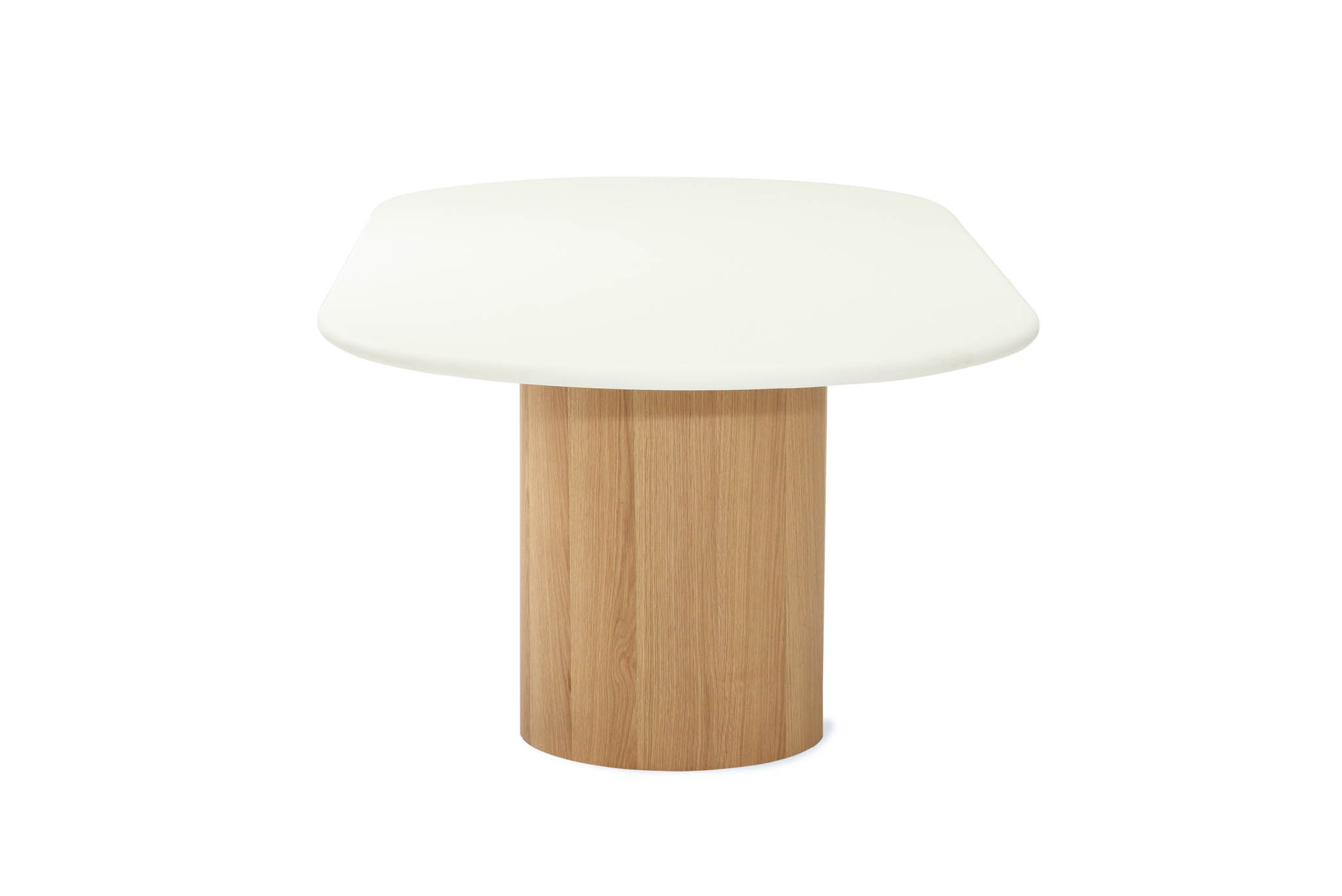 Harlow Oval Dining Table - 240cm - Natural Oak Base - Image 5