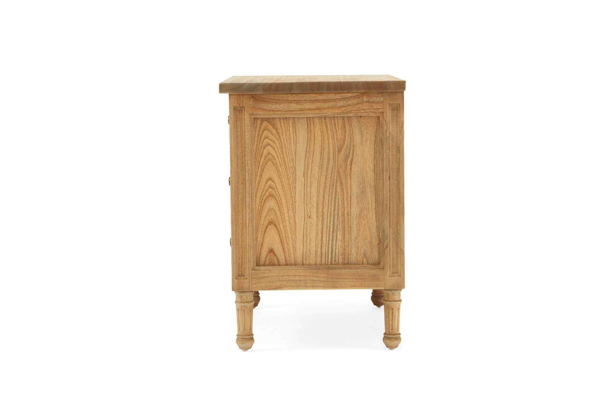 Hamilton Bedside Table - 3 Drawer - Weathered Oak - 70cm - Image 6