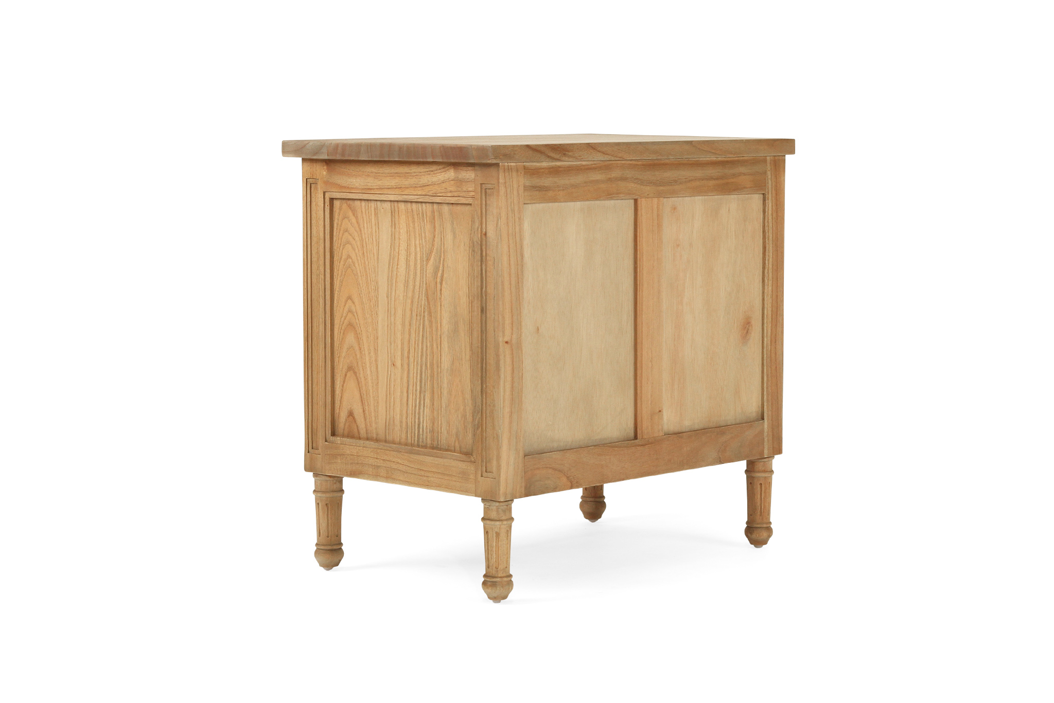 Hamilton Bedside Table - 3 Drawer - Weathered Oak - 70cm - Image 7