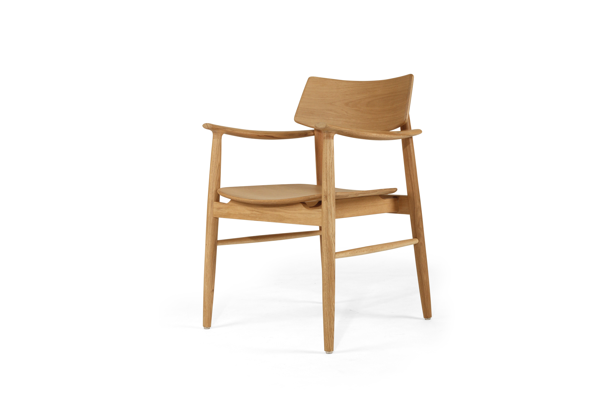 Harlow Dining Armchair - Natural with Timber Seat