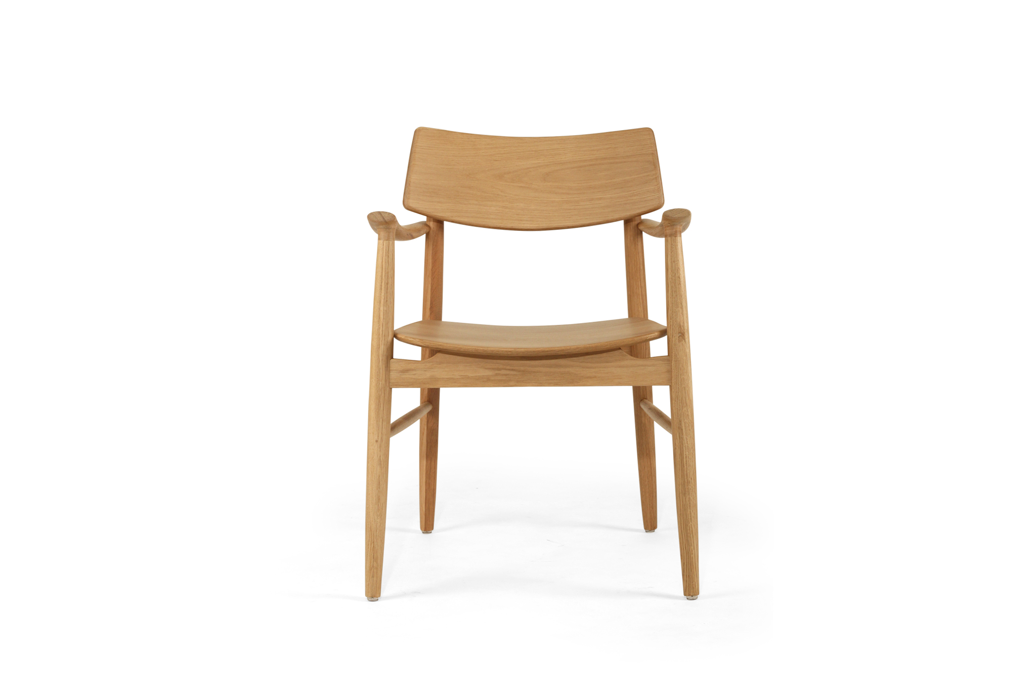 Harlow Dining Armchair - Natural with Timber Seat - Image 3
